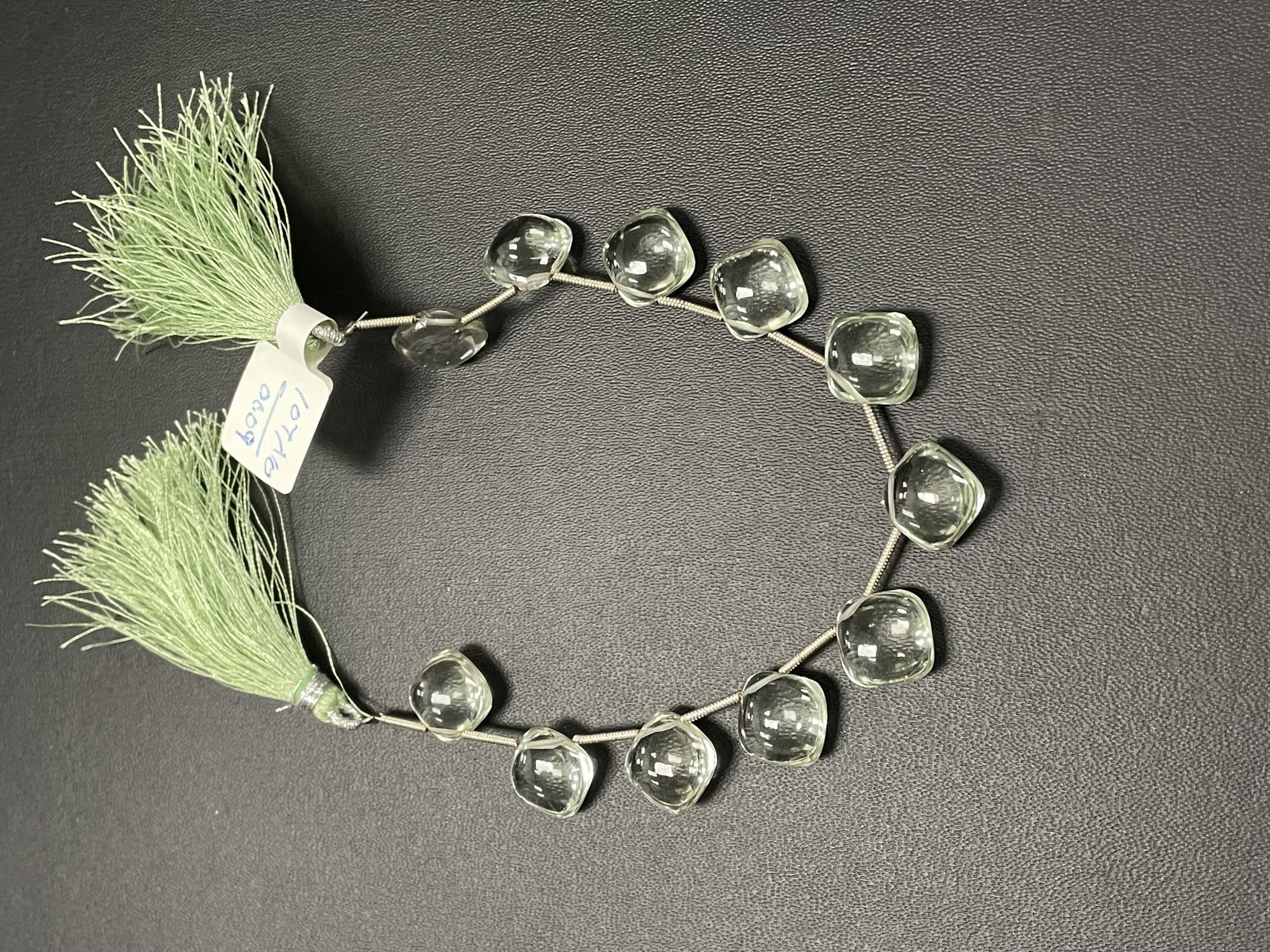 Green Amethyst Cushion Smooth