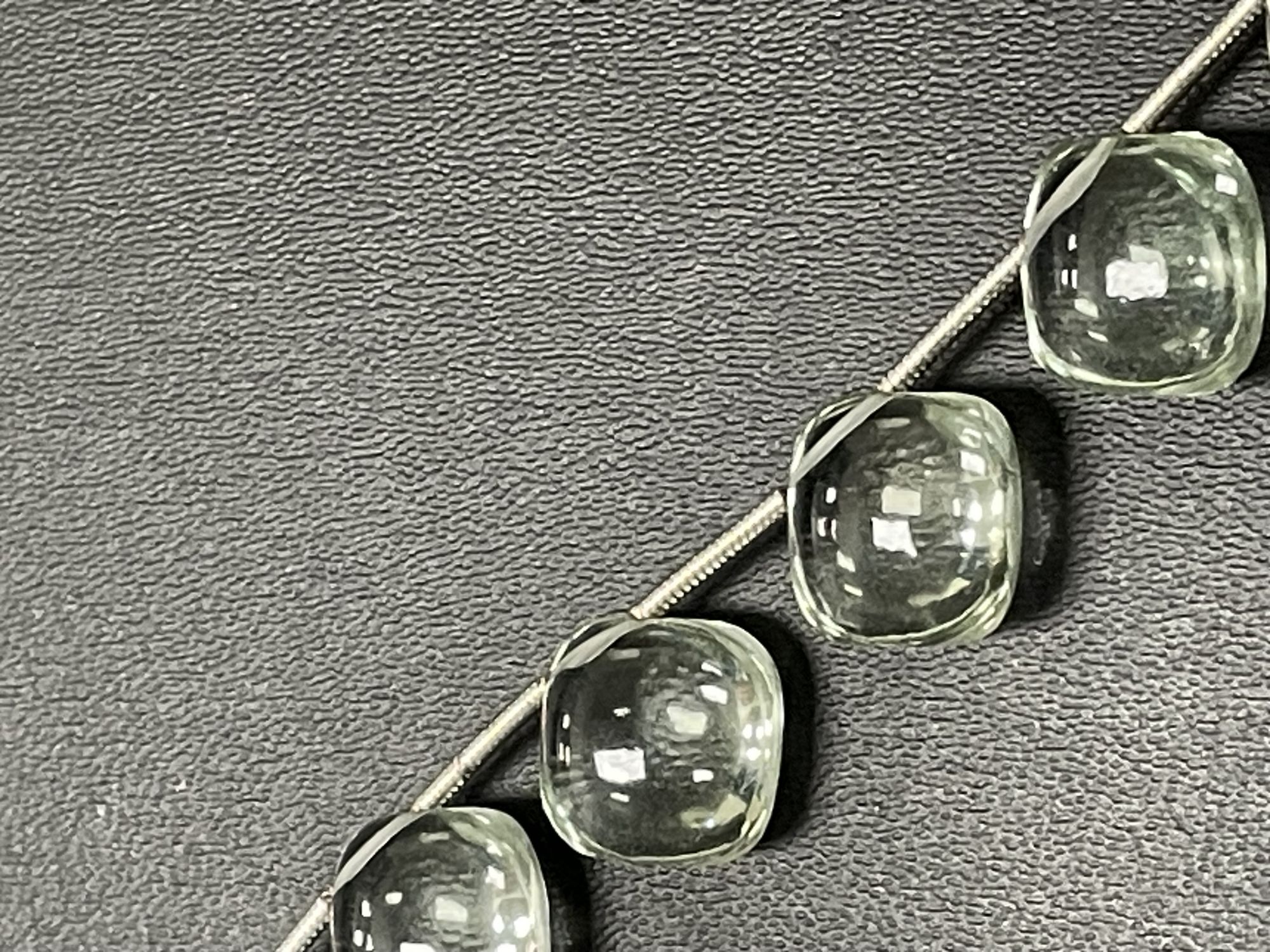 Green Amethyst Cushion Smooth