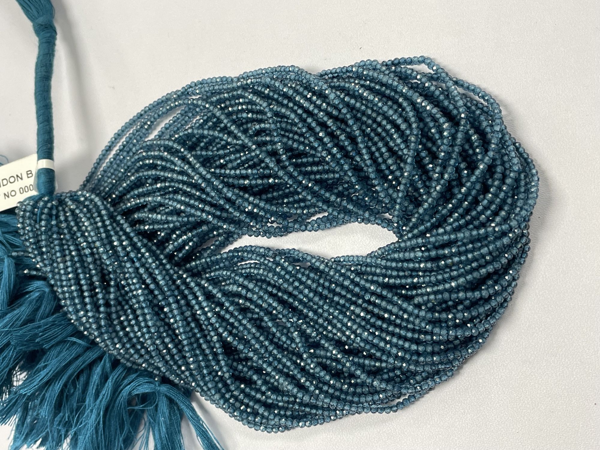 London Blue Topaz Rondelle Faceted