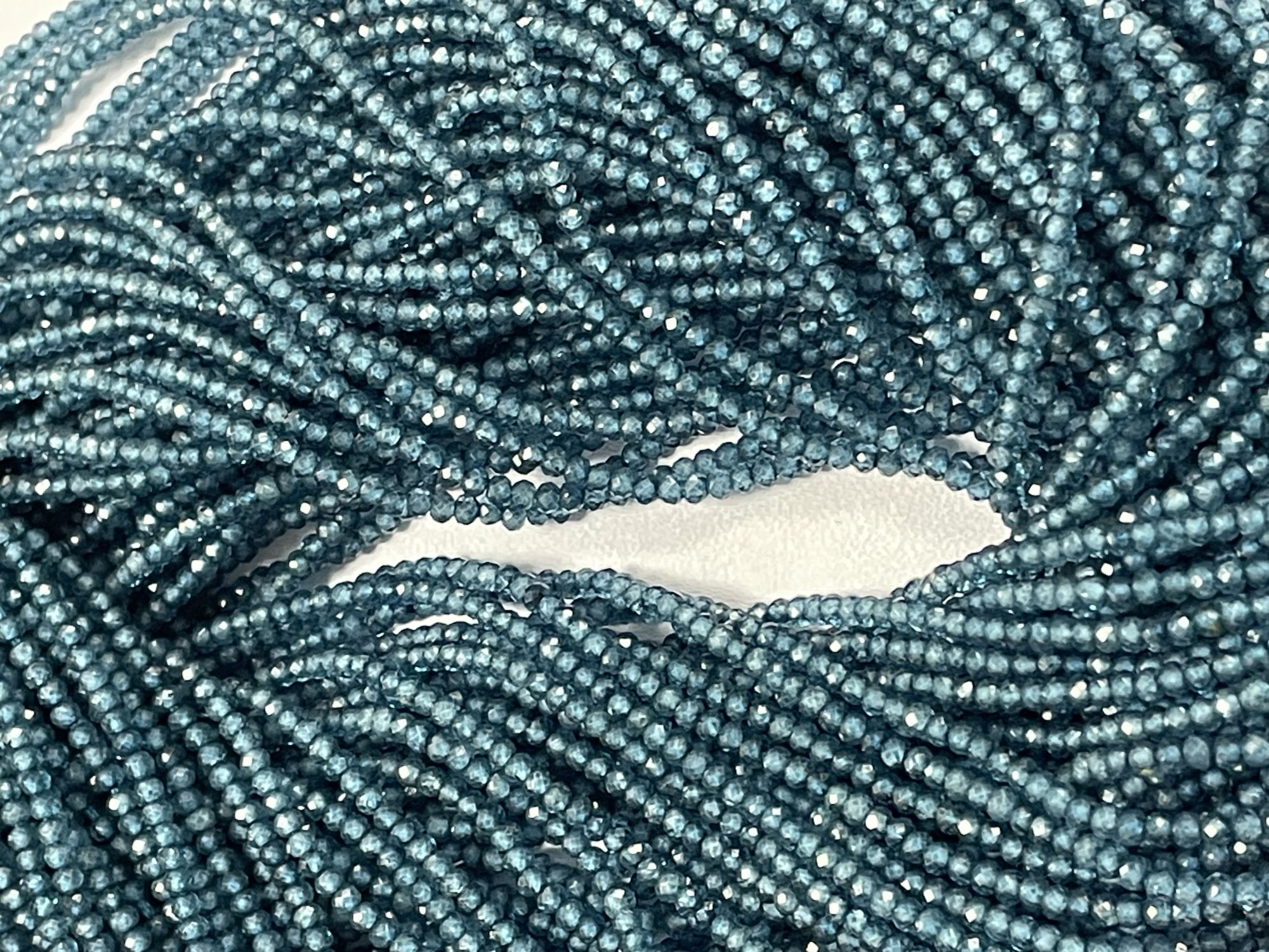 London Blue Topaz Rondelle Faceted