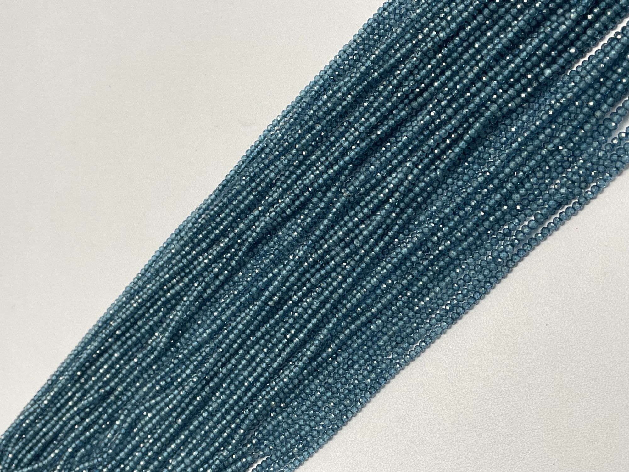 London Blue Topaz Rondelle Faceted