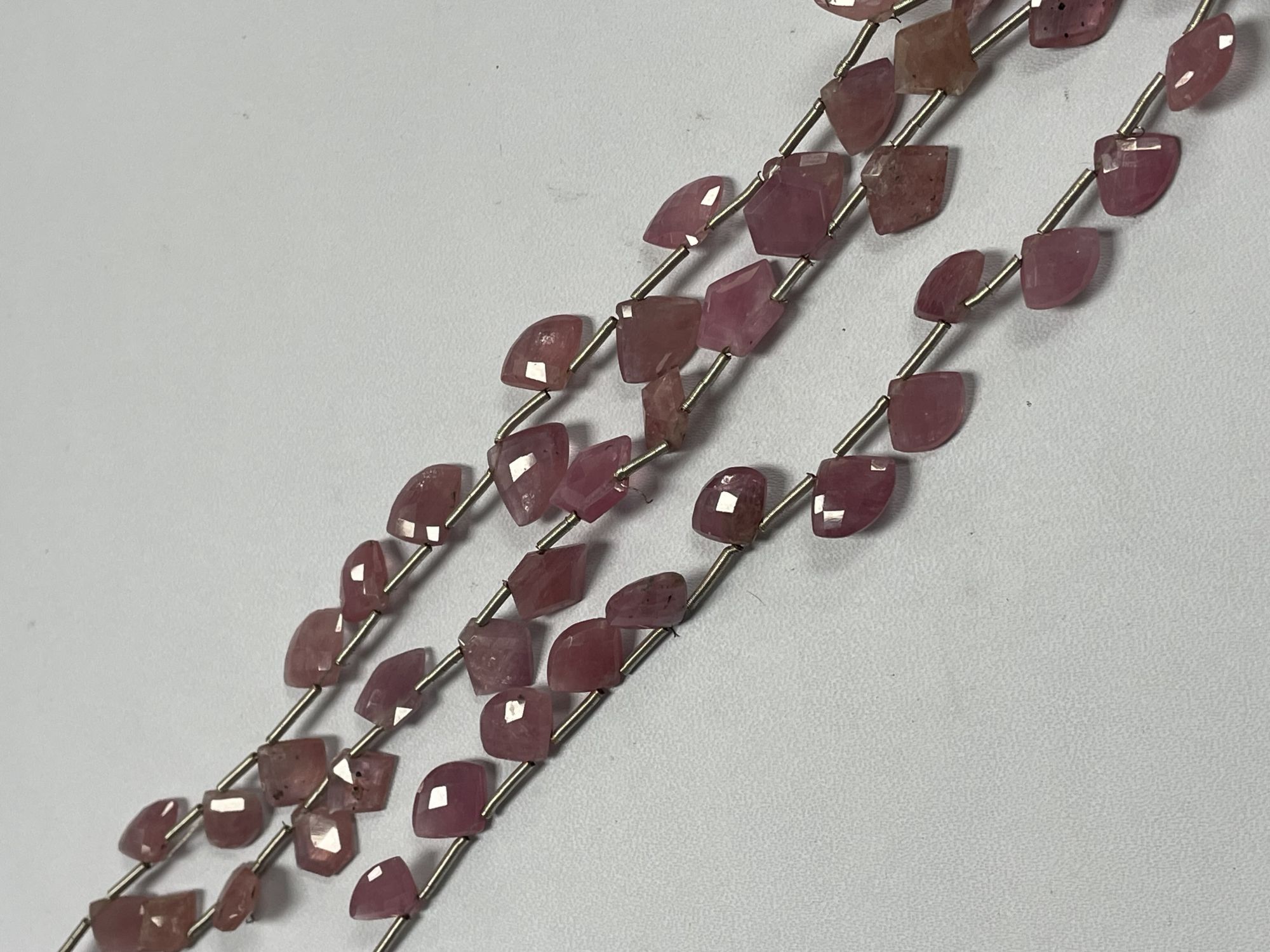 Sapphire Fan Cut Faceted