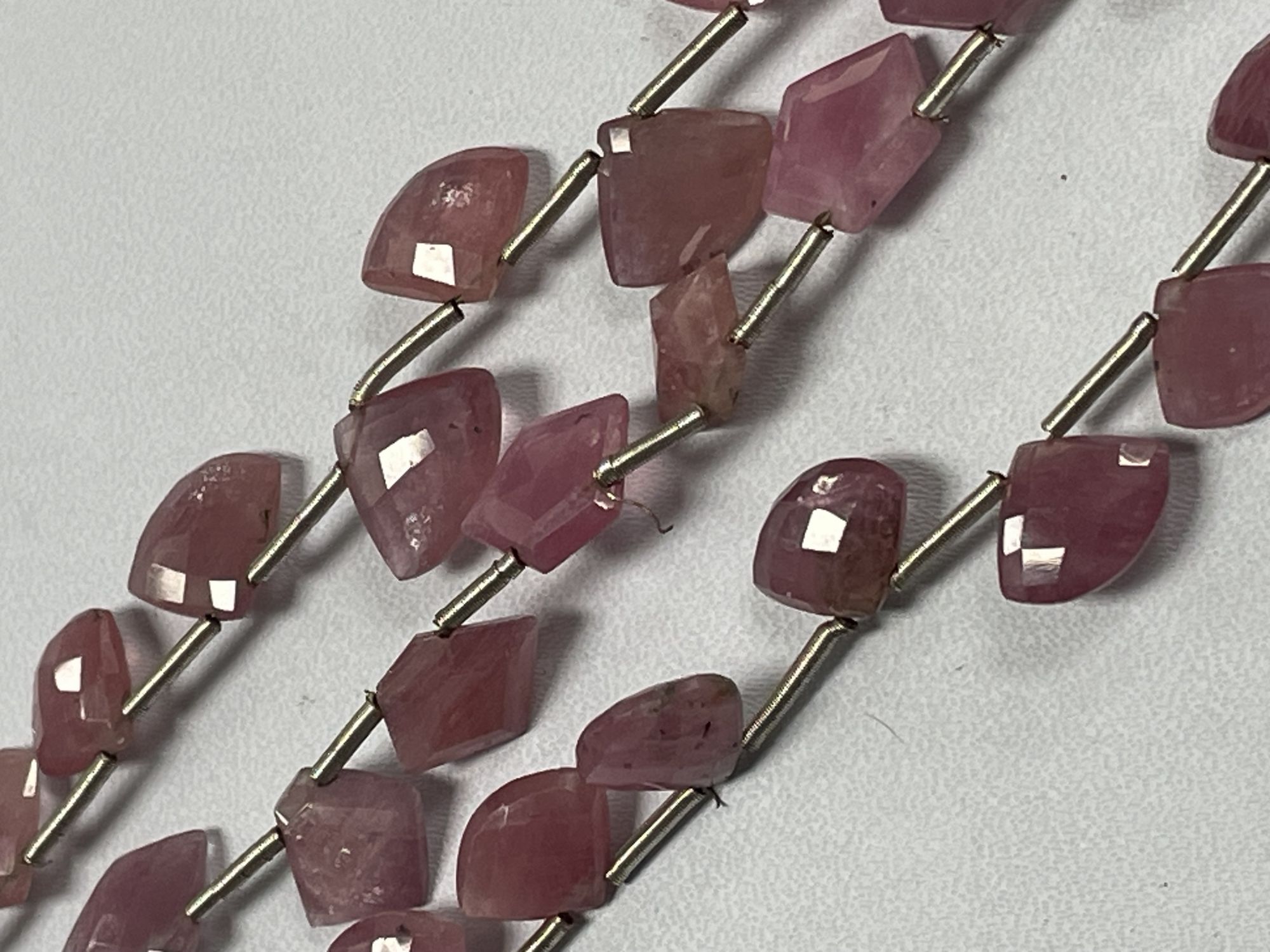 Sapphire Fan Cut Faceted