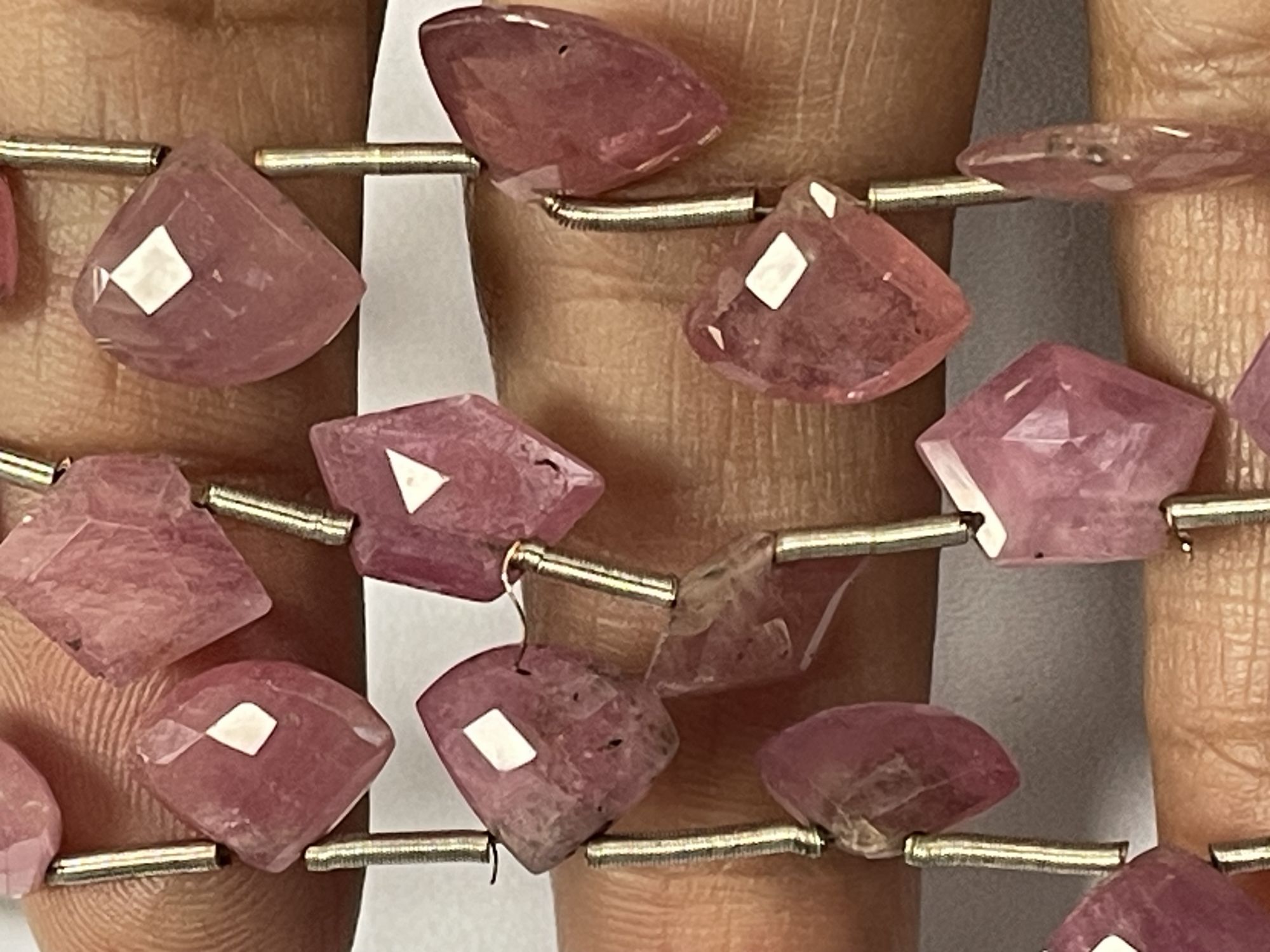 Sapphire Fan Cut Faceted