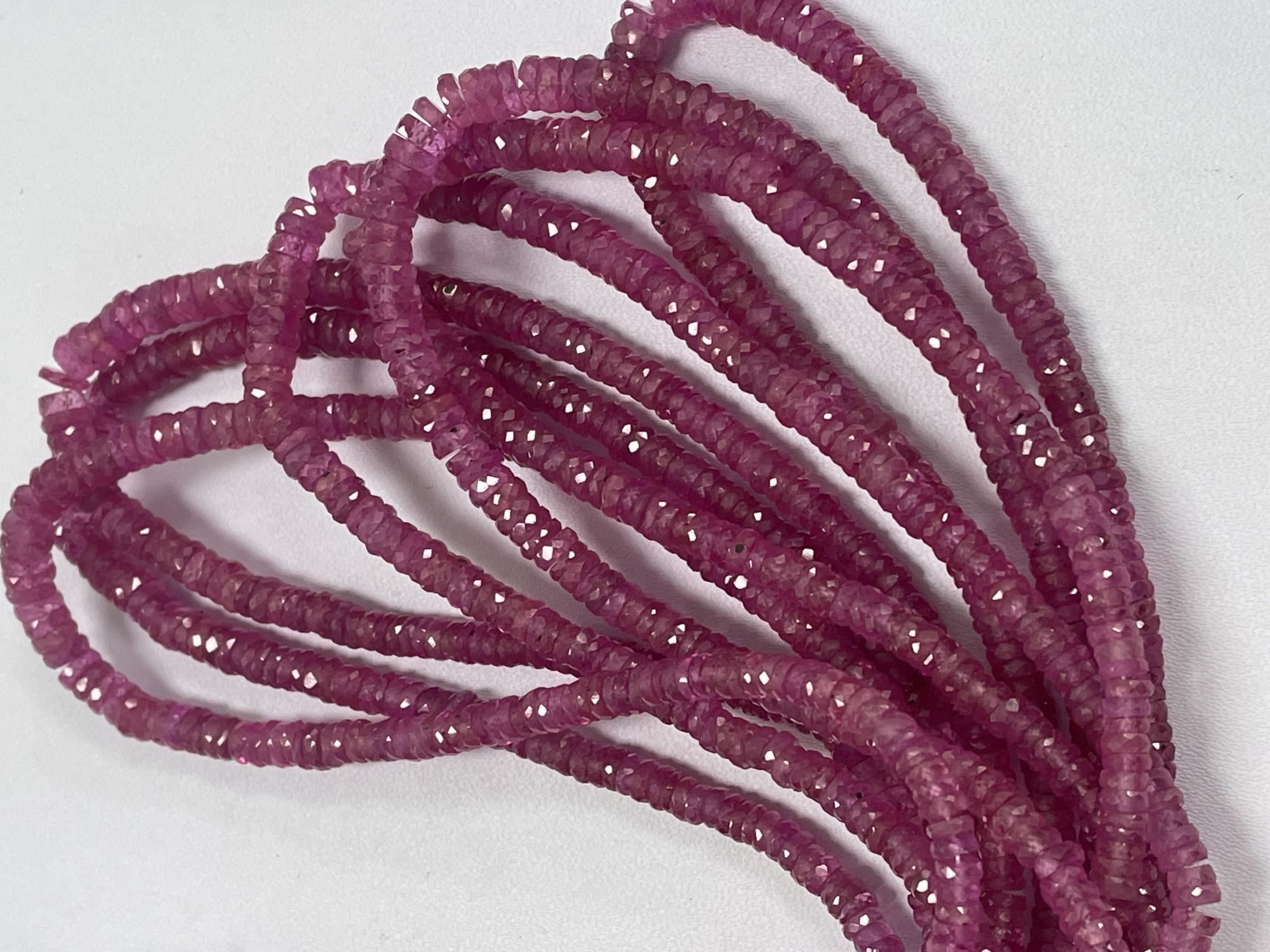 Pink Sapphire Rondelle Faceted