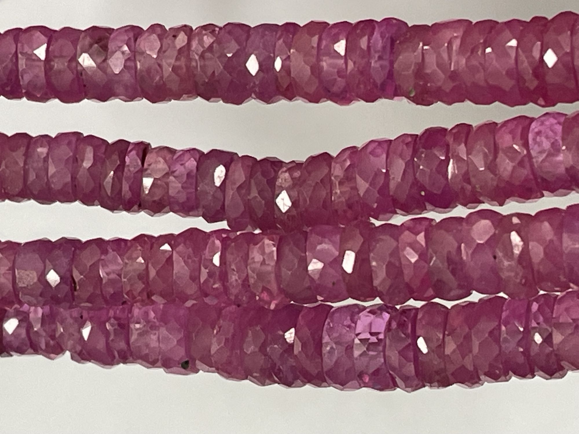 Pink Sapphire Rondelle Faceted
