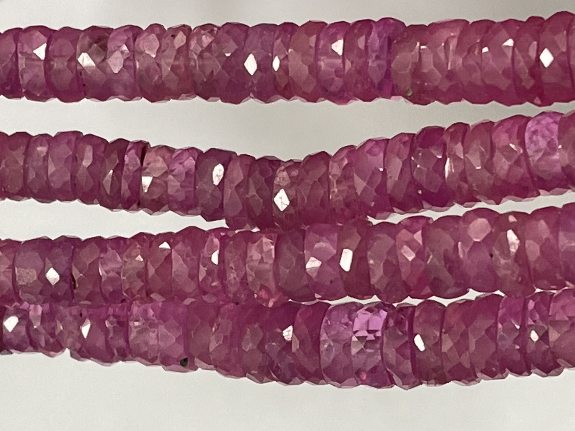 Pink Sapphire Rondelle Faceted