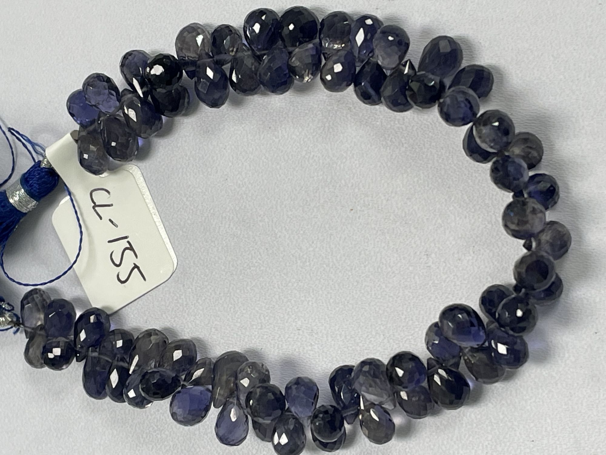Iolite Drop Faceted