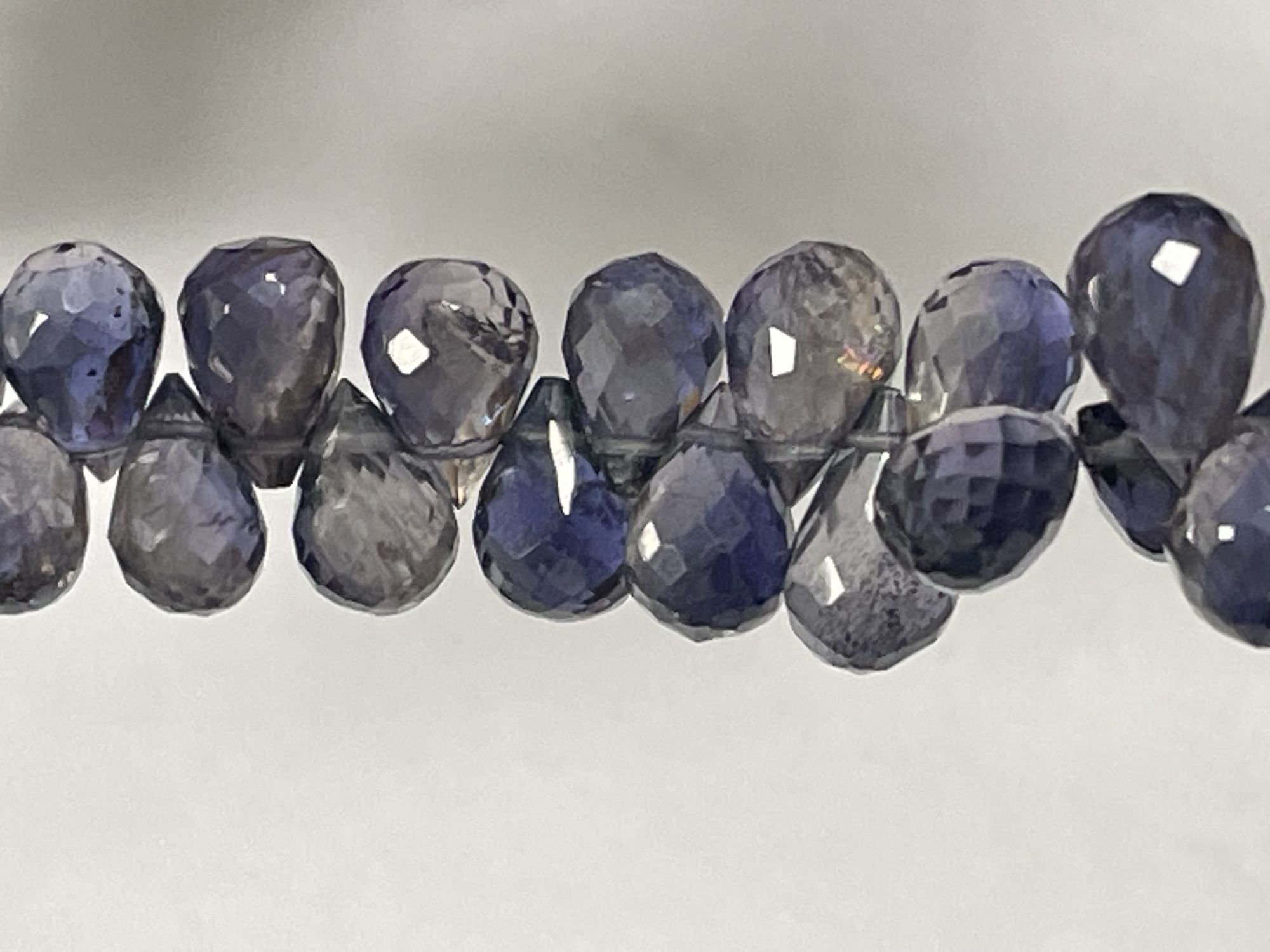 Iolite Drop Faceted