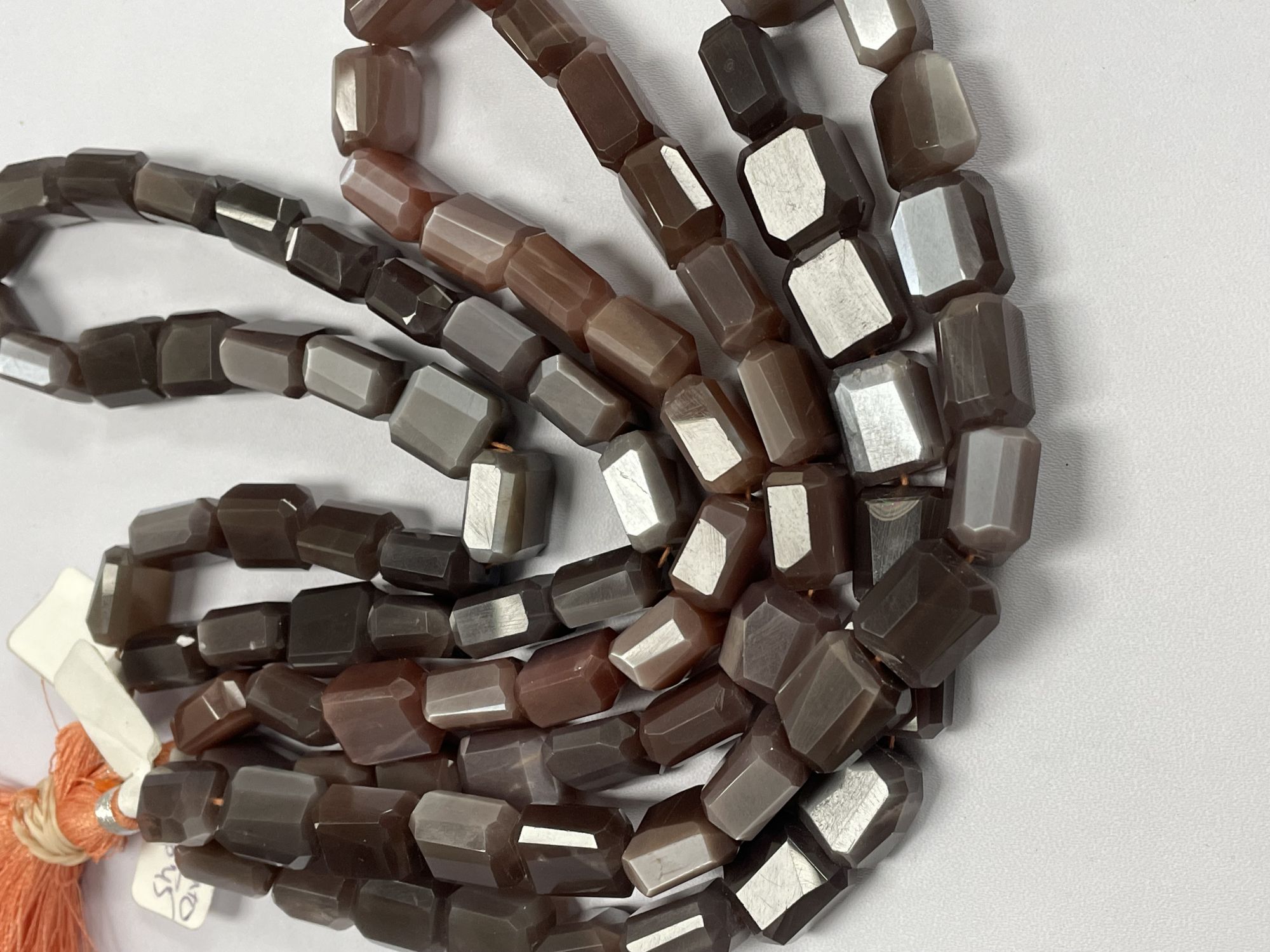 Chocolate Moonstone Nugget Faceted