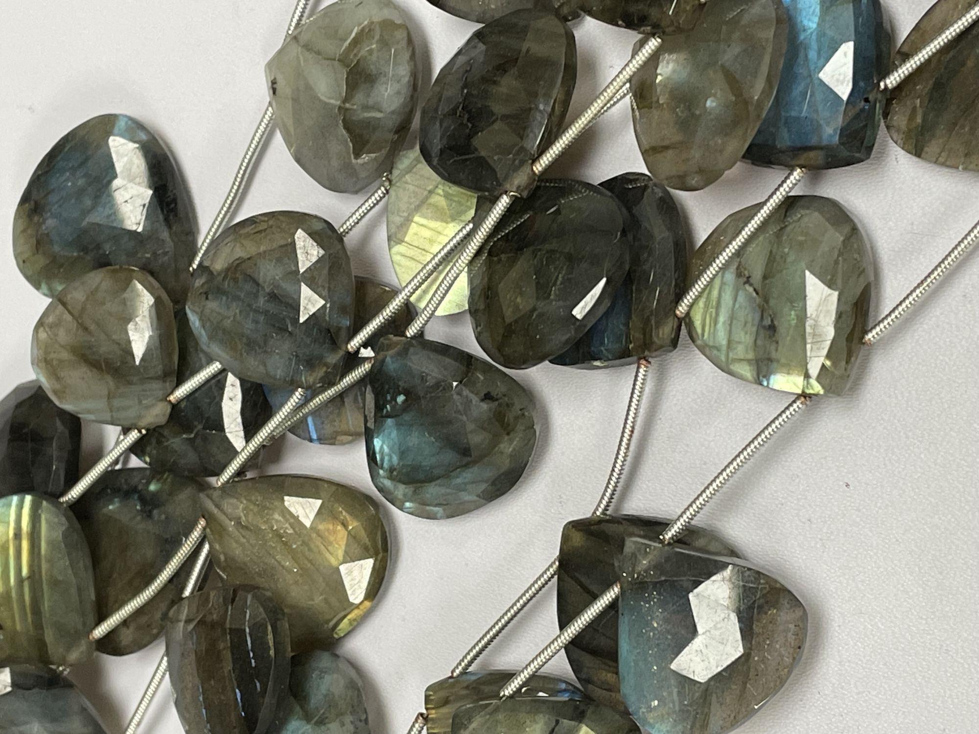 Labradorite Heart Faceted