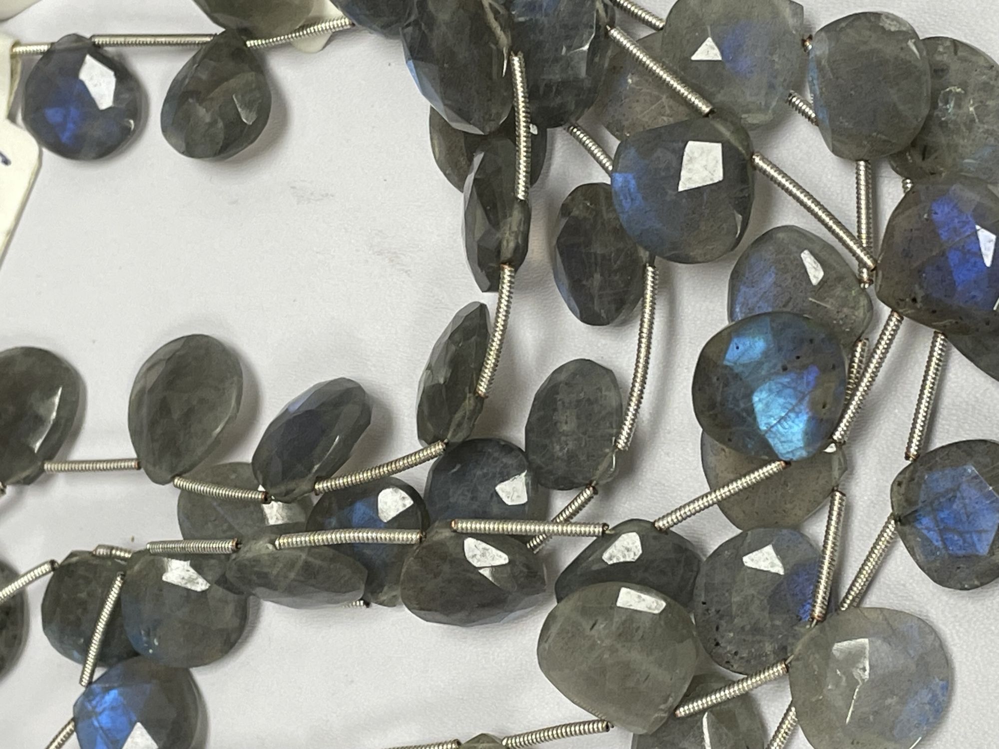 Labradorite Heart Faceted