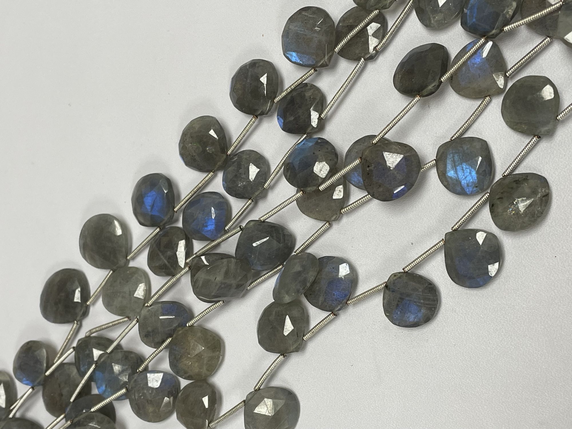 Labradorite Heart Faceted