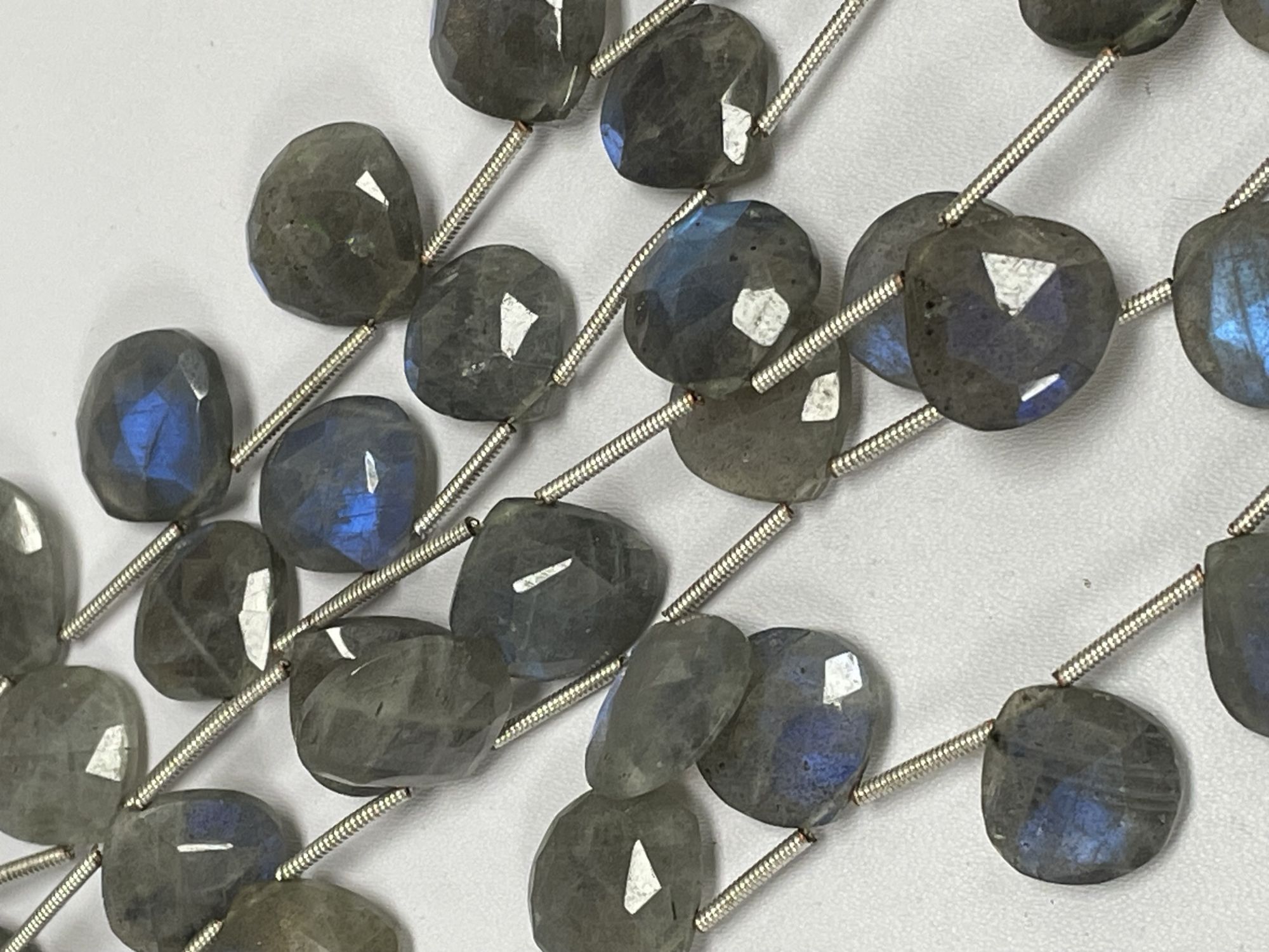 Labradorite Heart Faceted