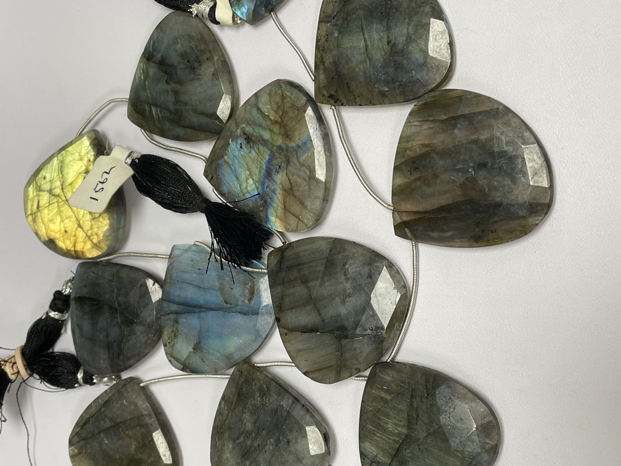 Labradorite Heart Faceted