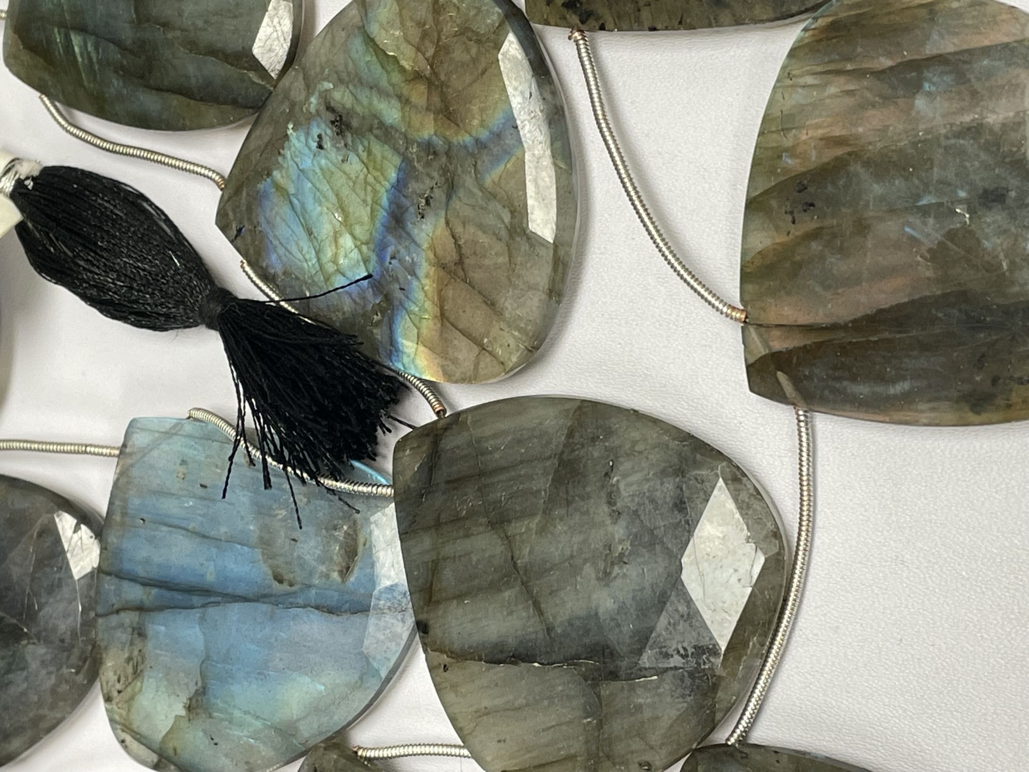 Labradorite Heart Faceted