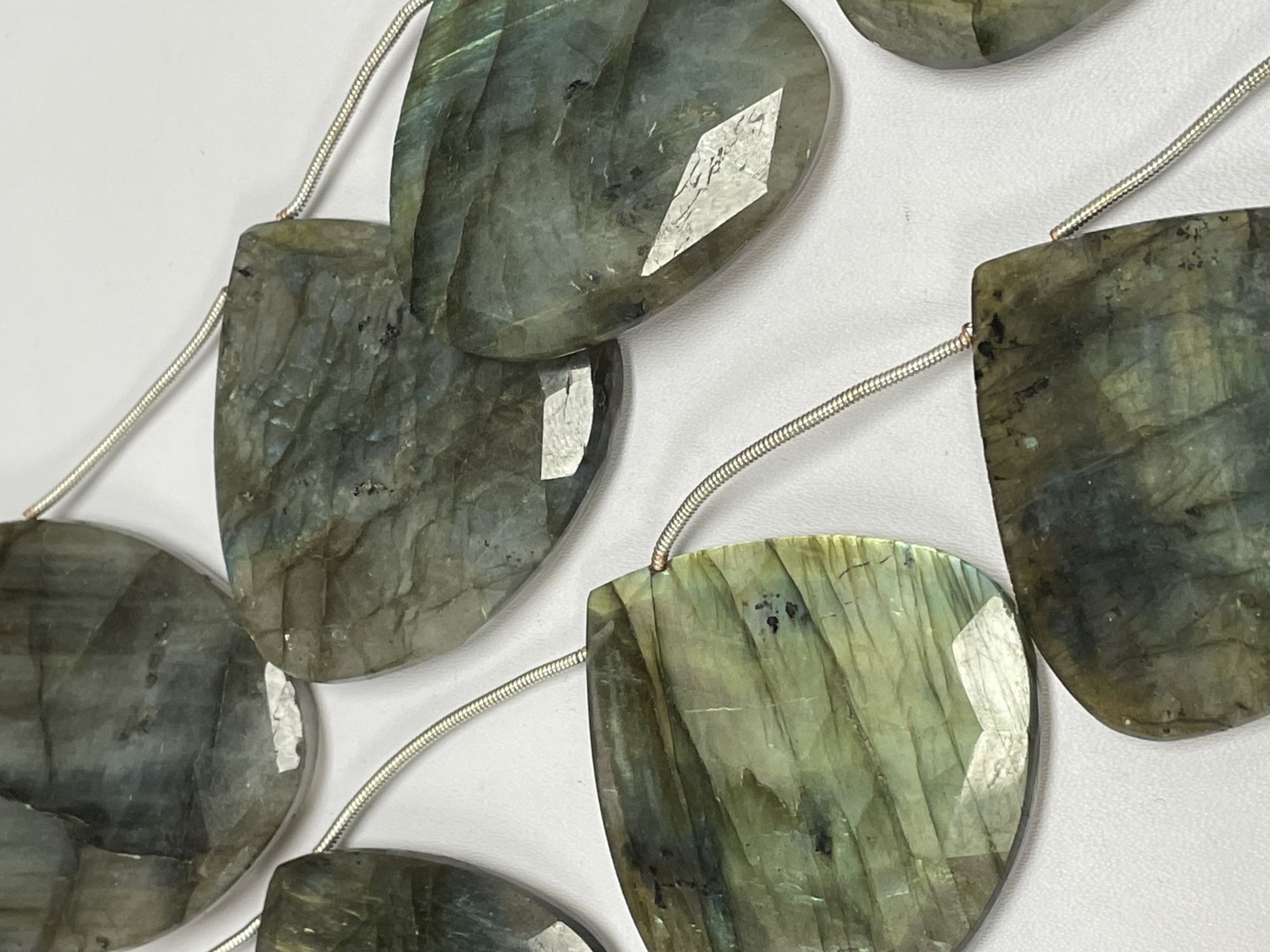 Labradorite Heart Faceted