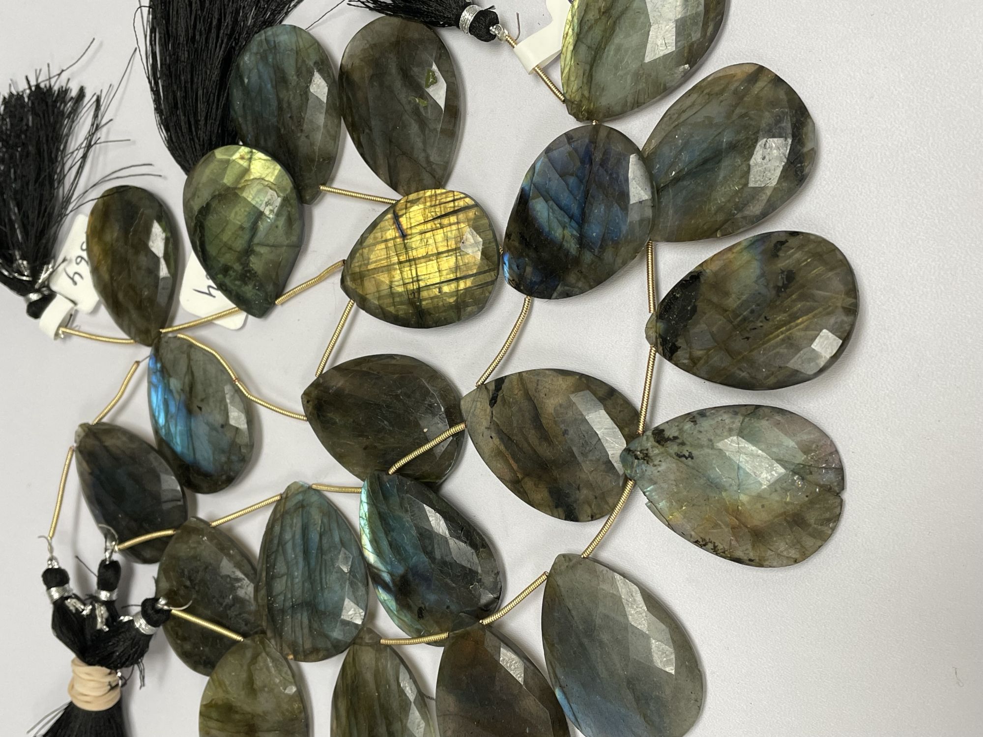 Labradorite Pear Faceted