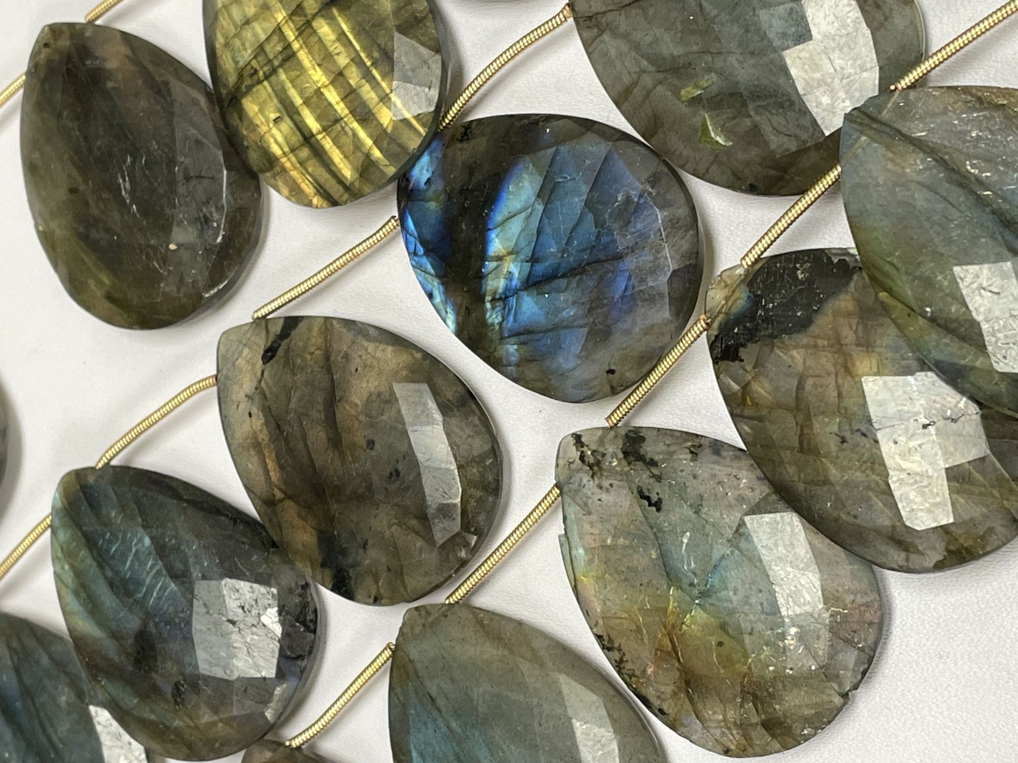 Labradorite Pear Faceted