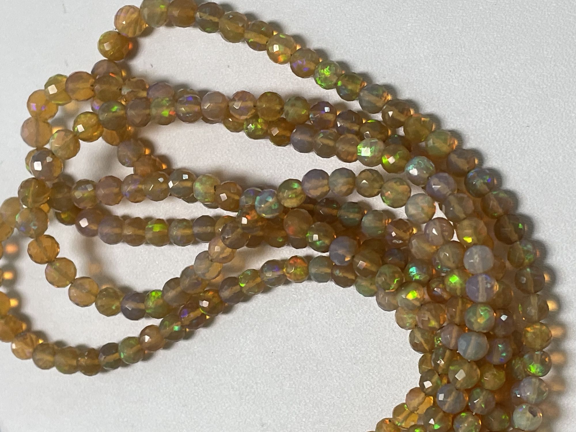 Brown Ethopian Opal Round Faceted