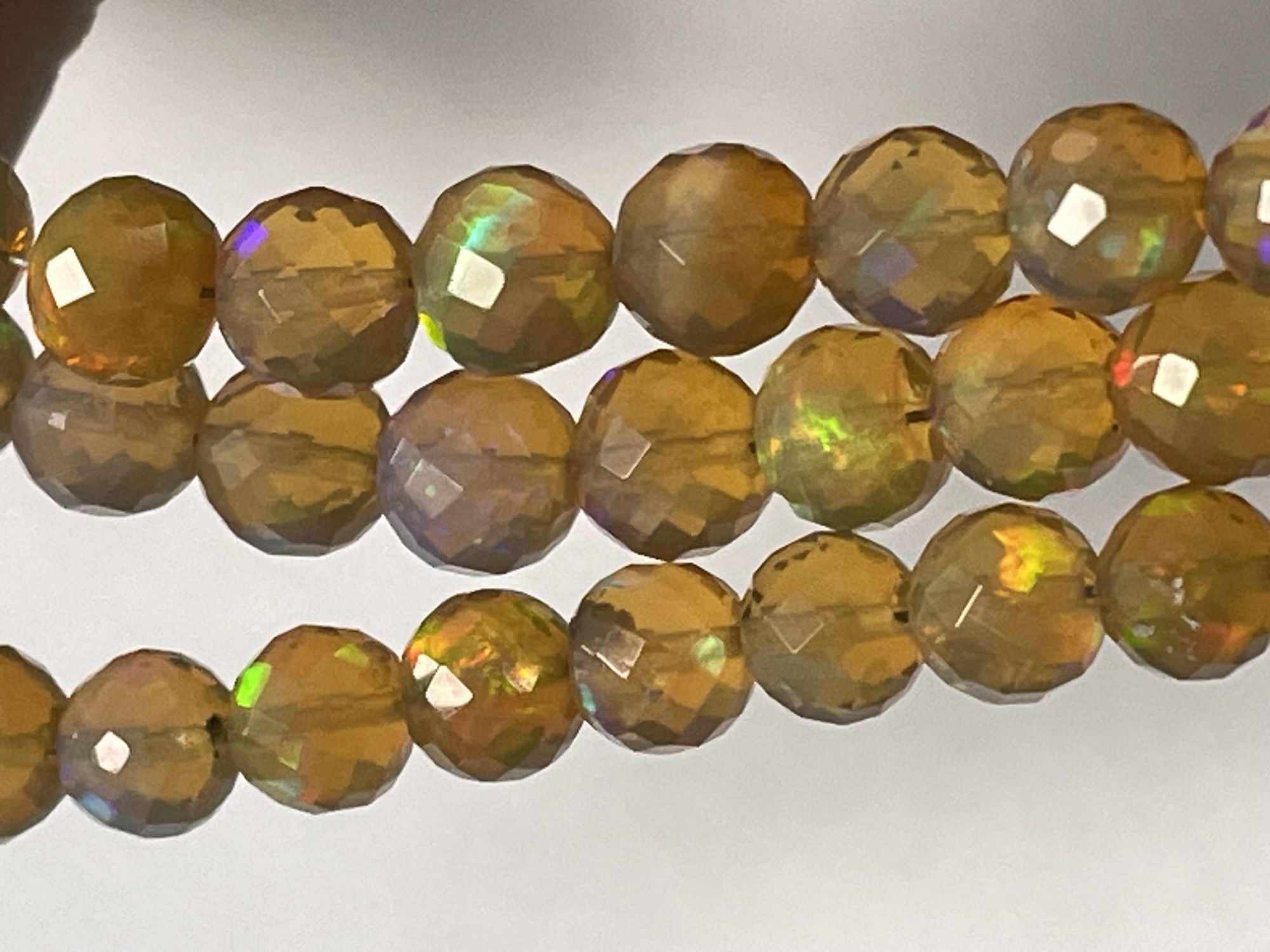 Brown Ethopian Opal Round Faceted