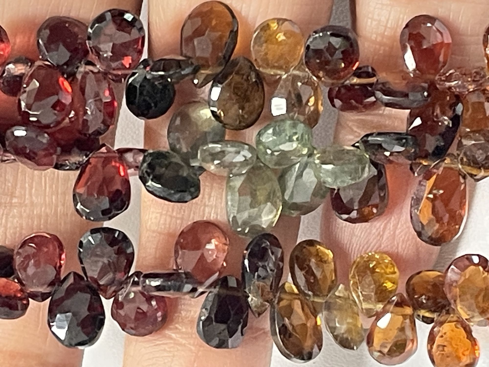 Multi Tundru Sapphire Pear Faceted