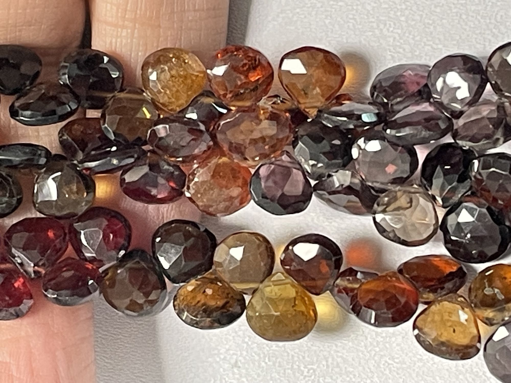 Multi Tundru Sapphire Heart Faceted