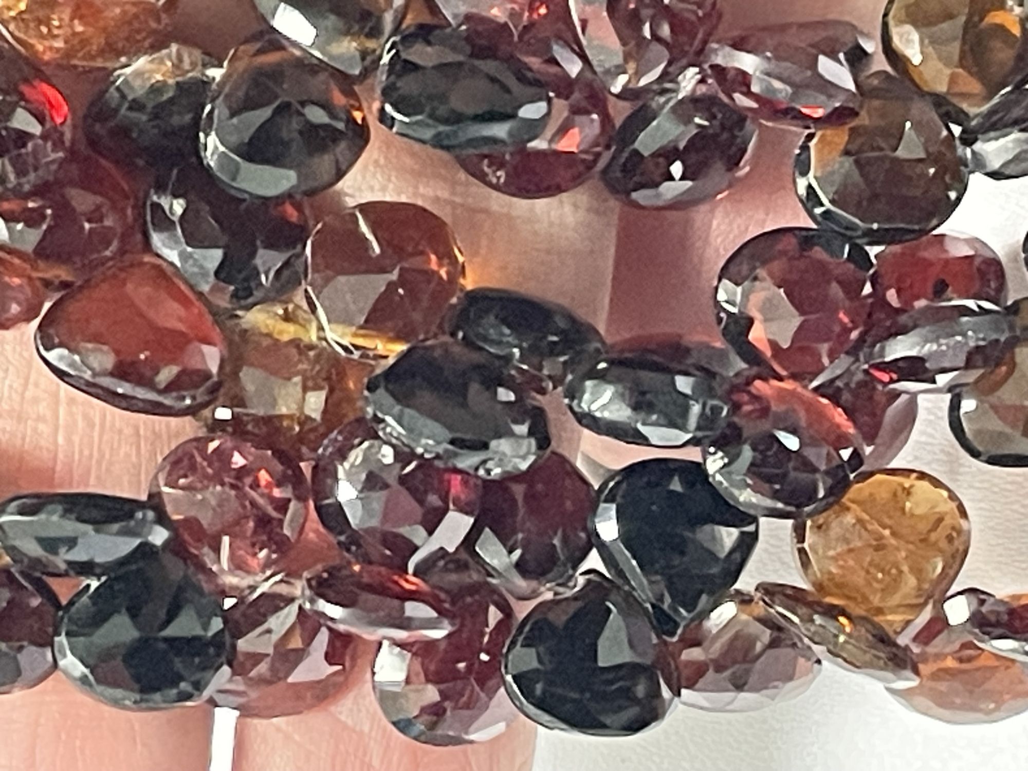 Multi Tundru Sapphire Heart Faceted