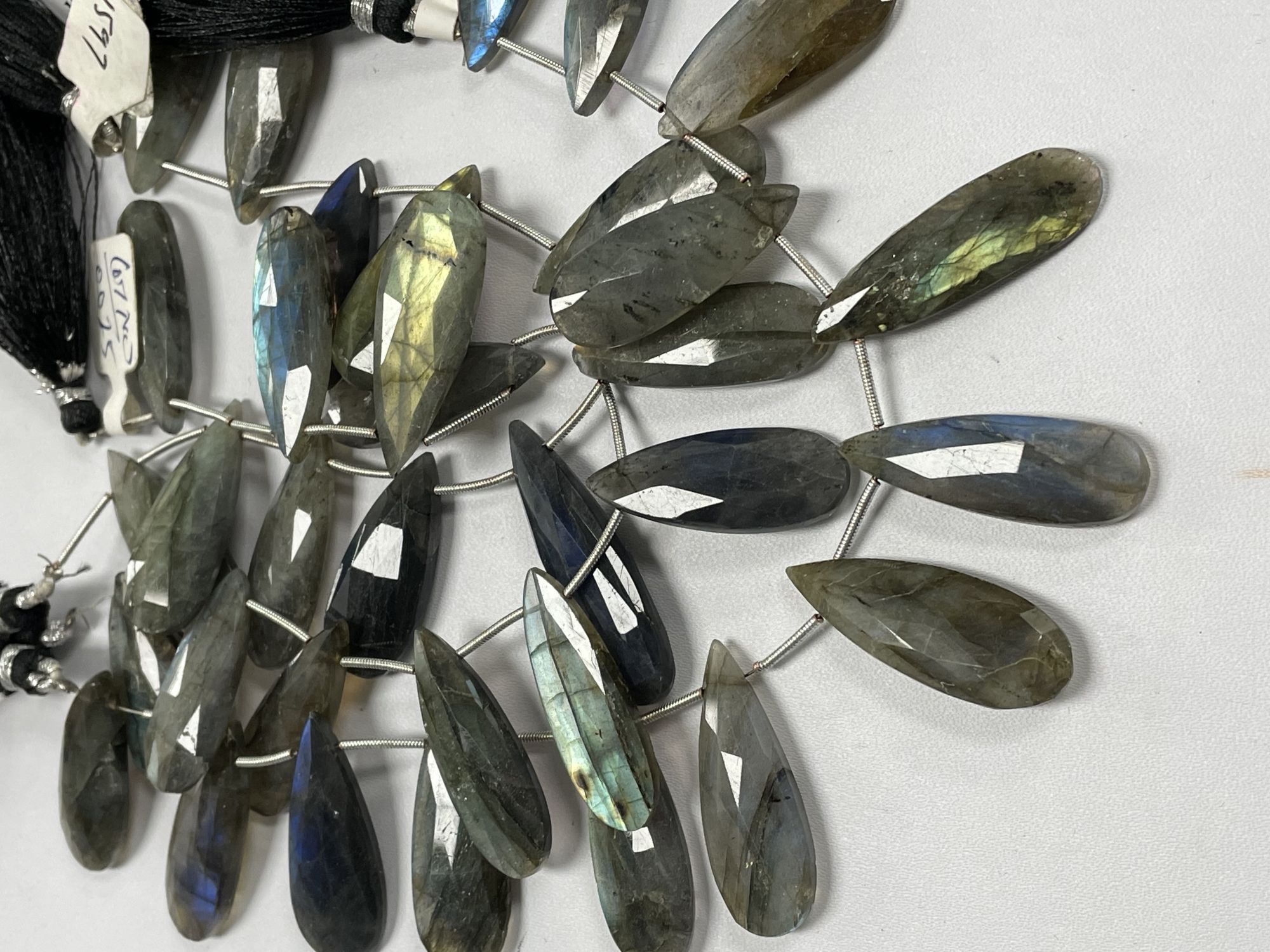 Labradorite Long Pear Faceted