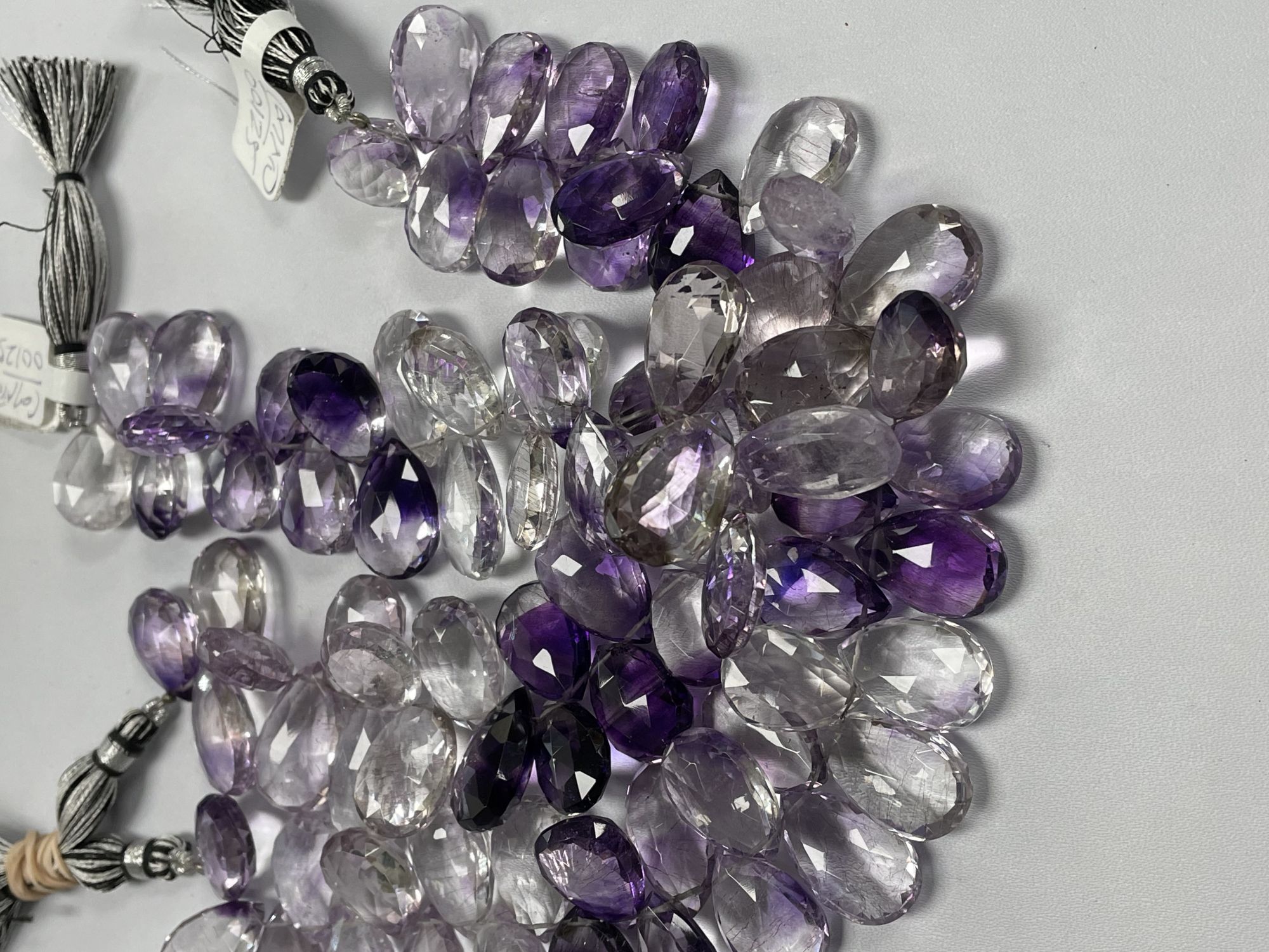 Purple Moss Amethyst Pear Faceted