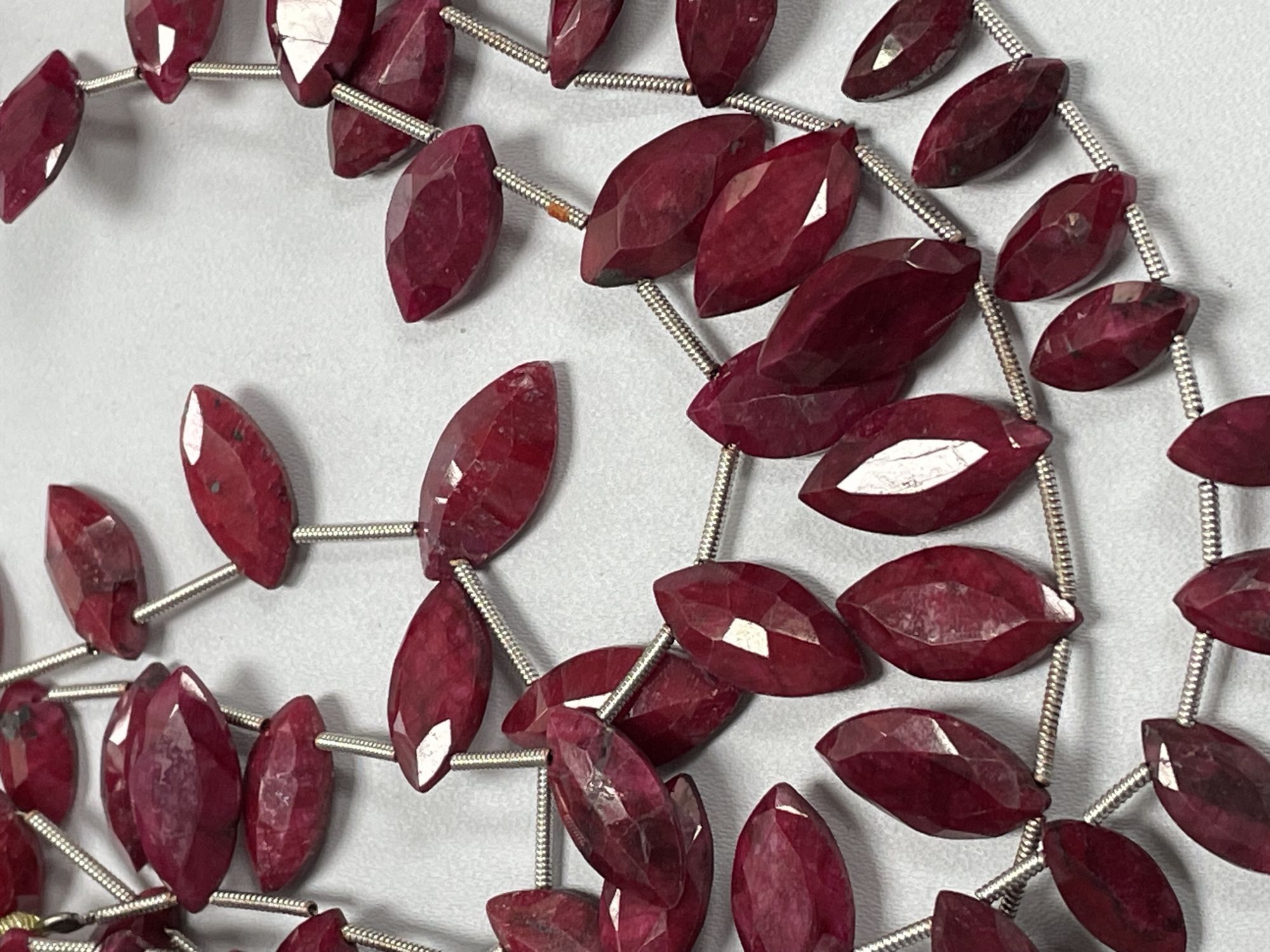 Dyed Ruby Marquise Faceted