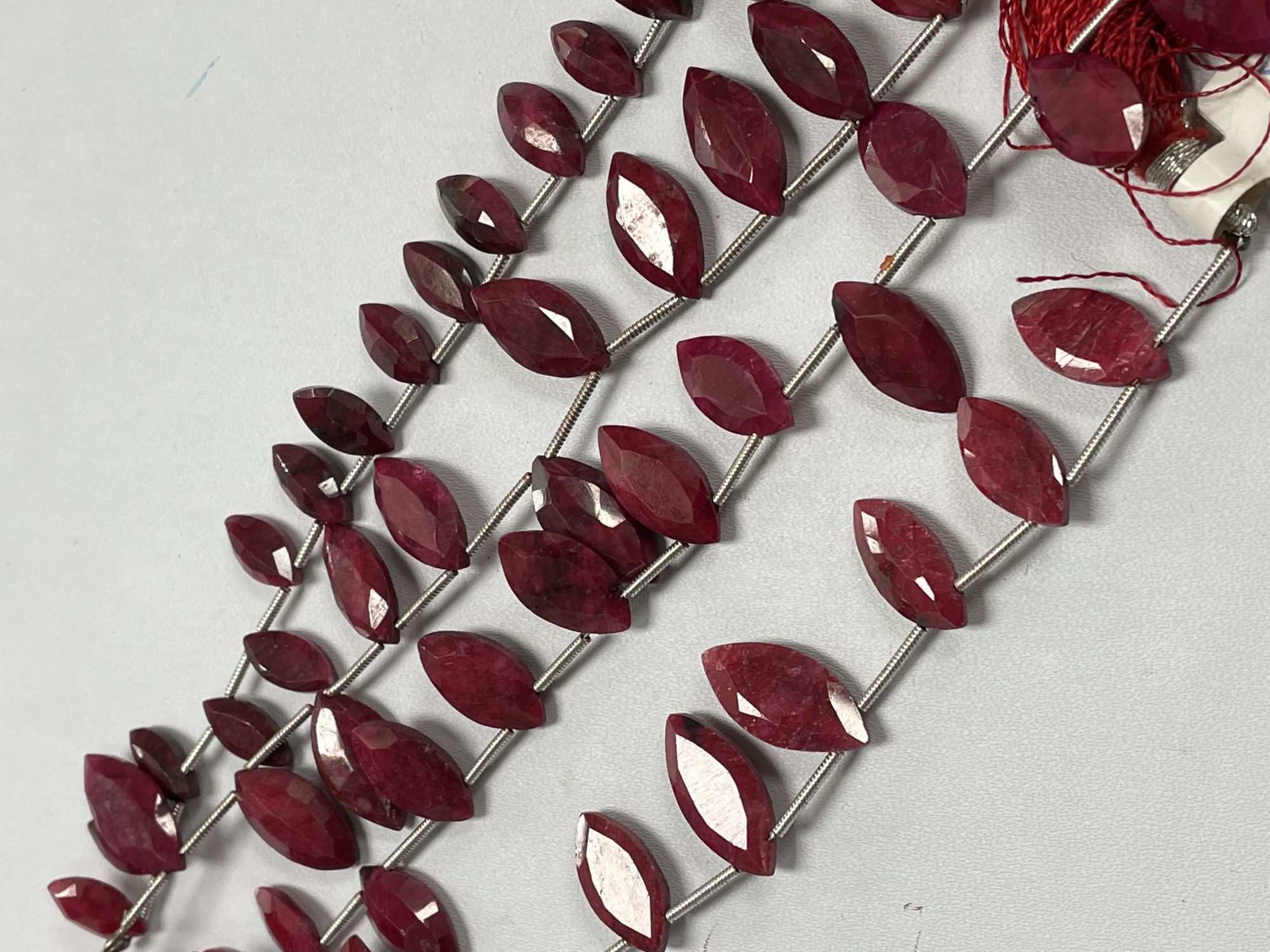 Dyed Ruby Marquise Faceted