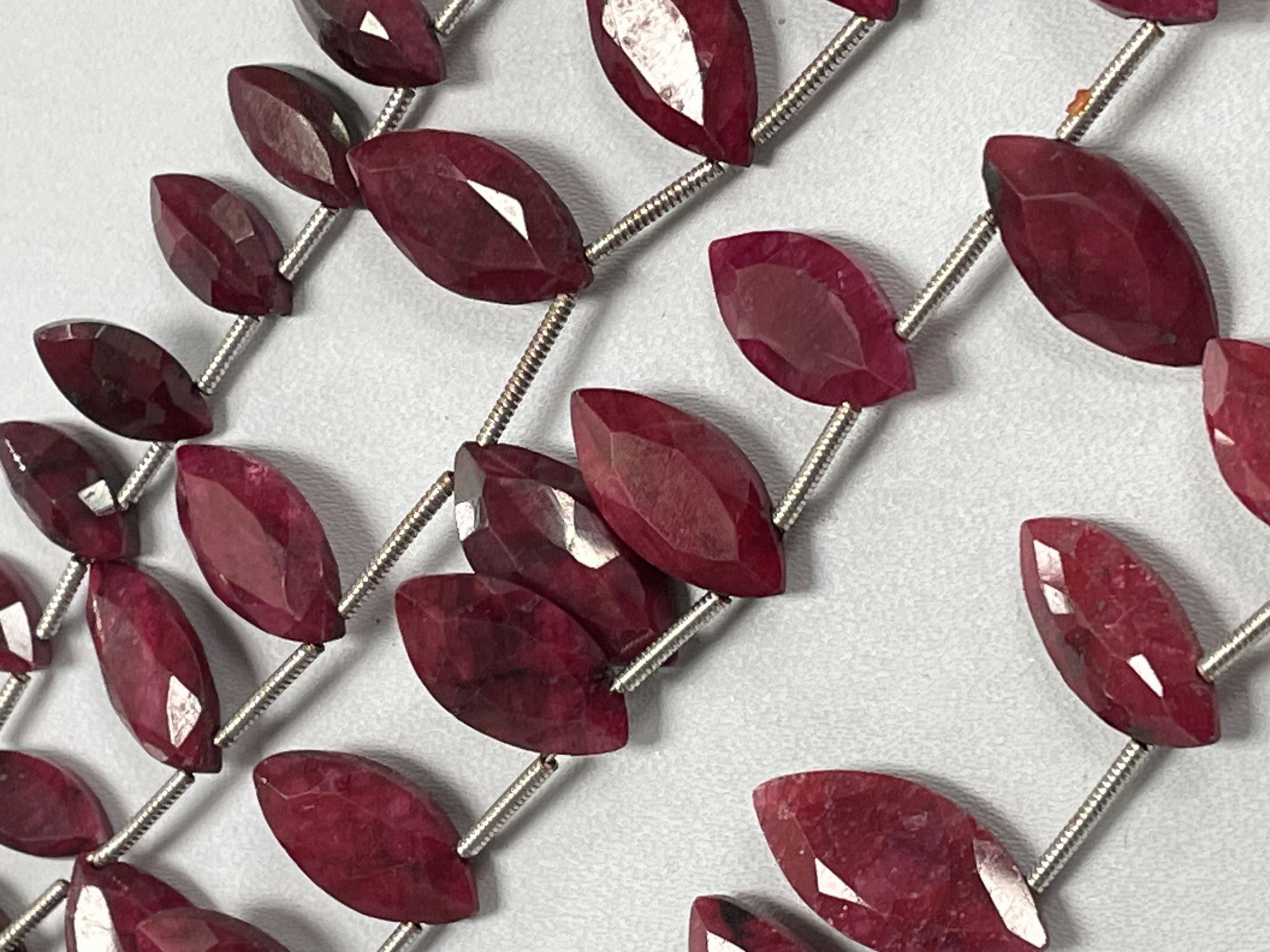 Dyed Ruby Marquise Faceted