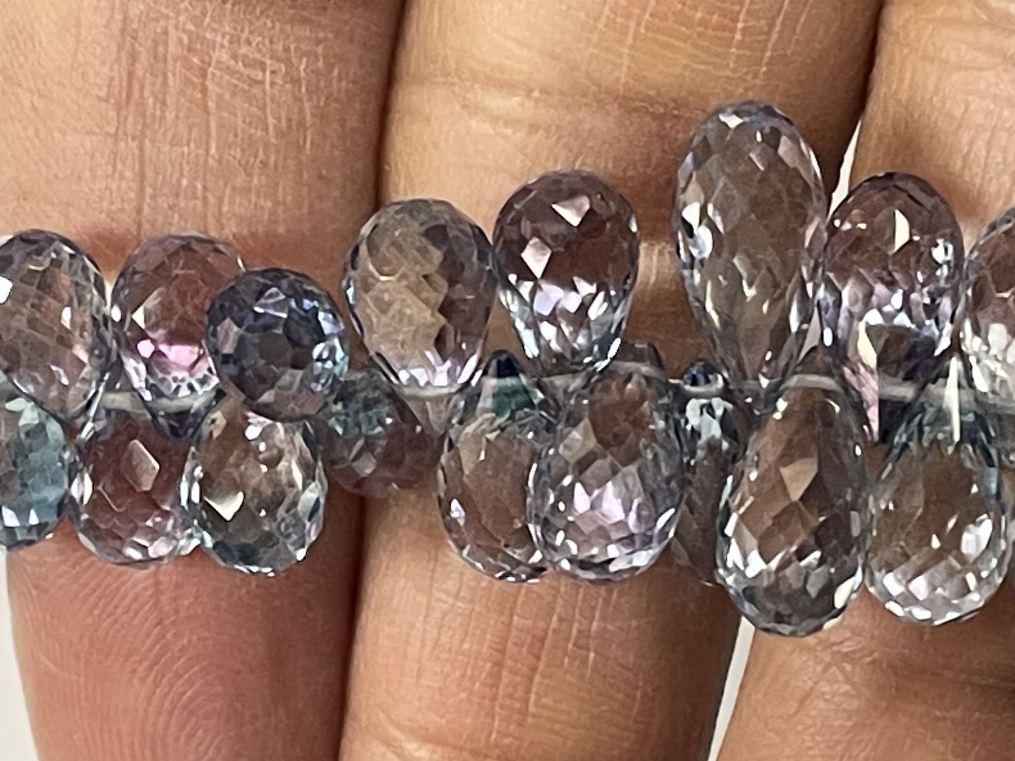 Blue Mystic Topaz Drop Faceted