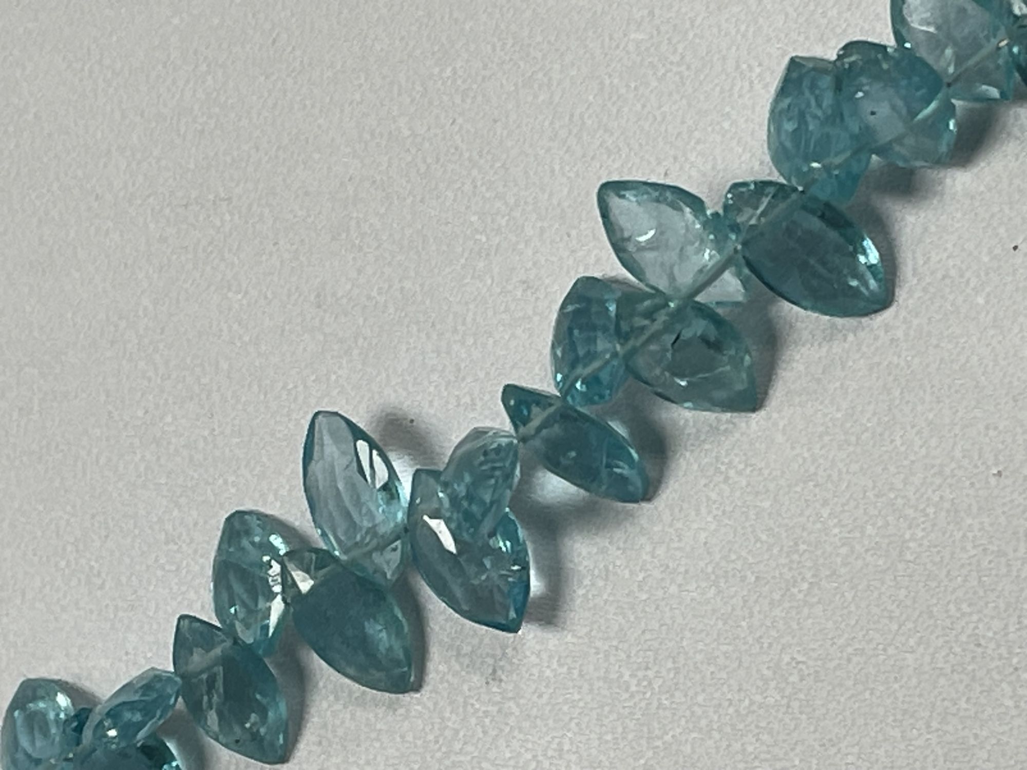 Blue Apatite Marquise Faceted