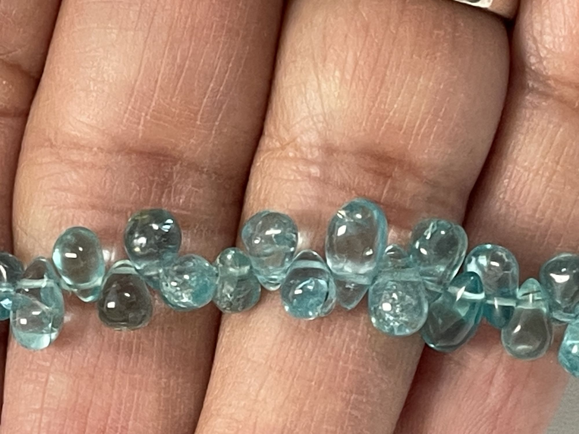 Blue Apatite Drop Smooth