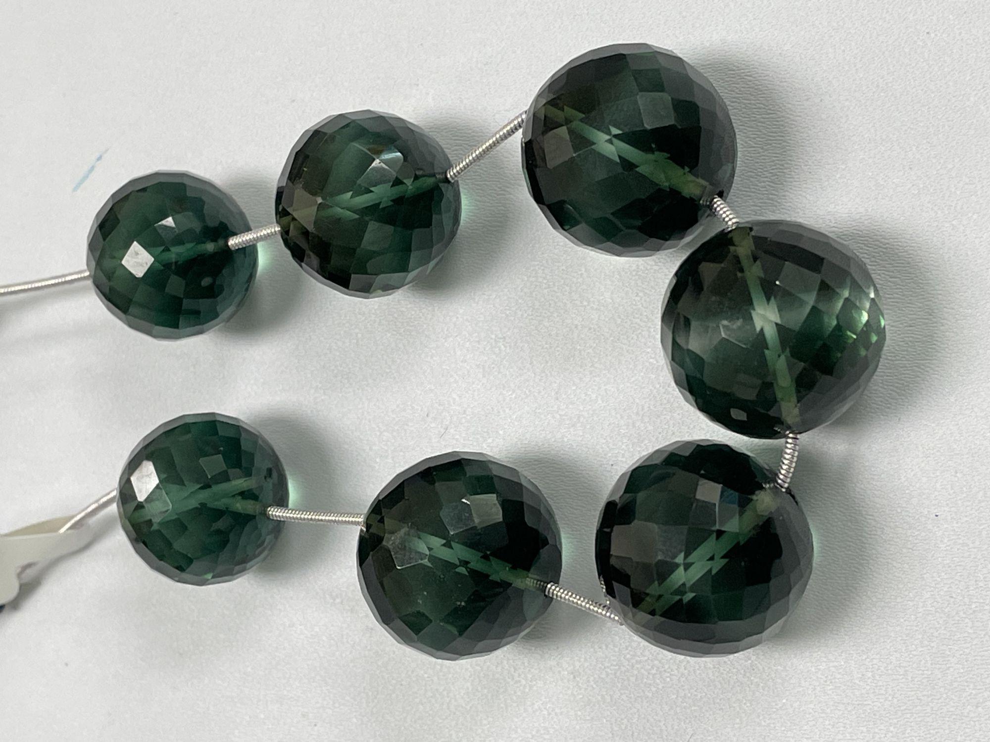 Green Hydro Quartz Round Faceted