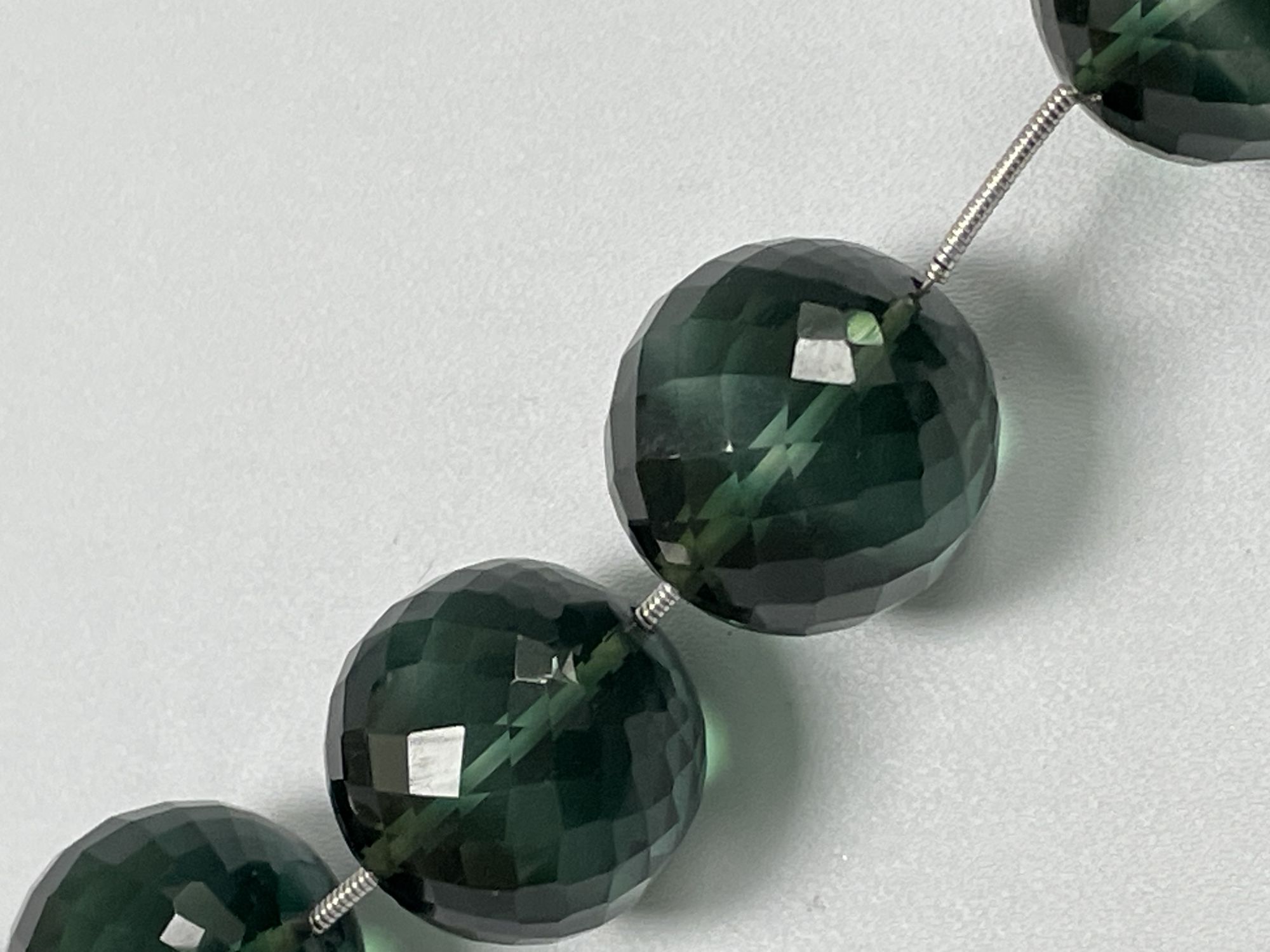 Green Hydro Quartz Round Faceted
