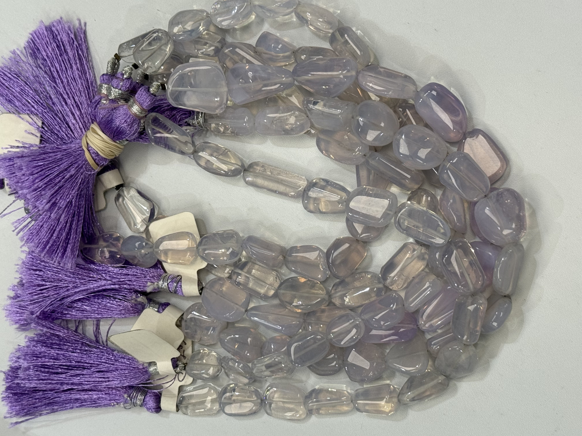 SCOROLITE LAVENDER QUARTZ NUGGETS SMOOTH