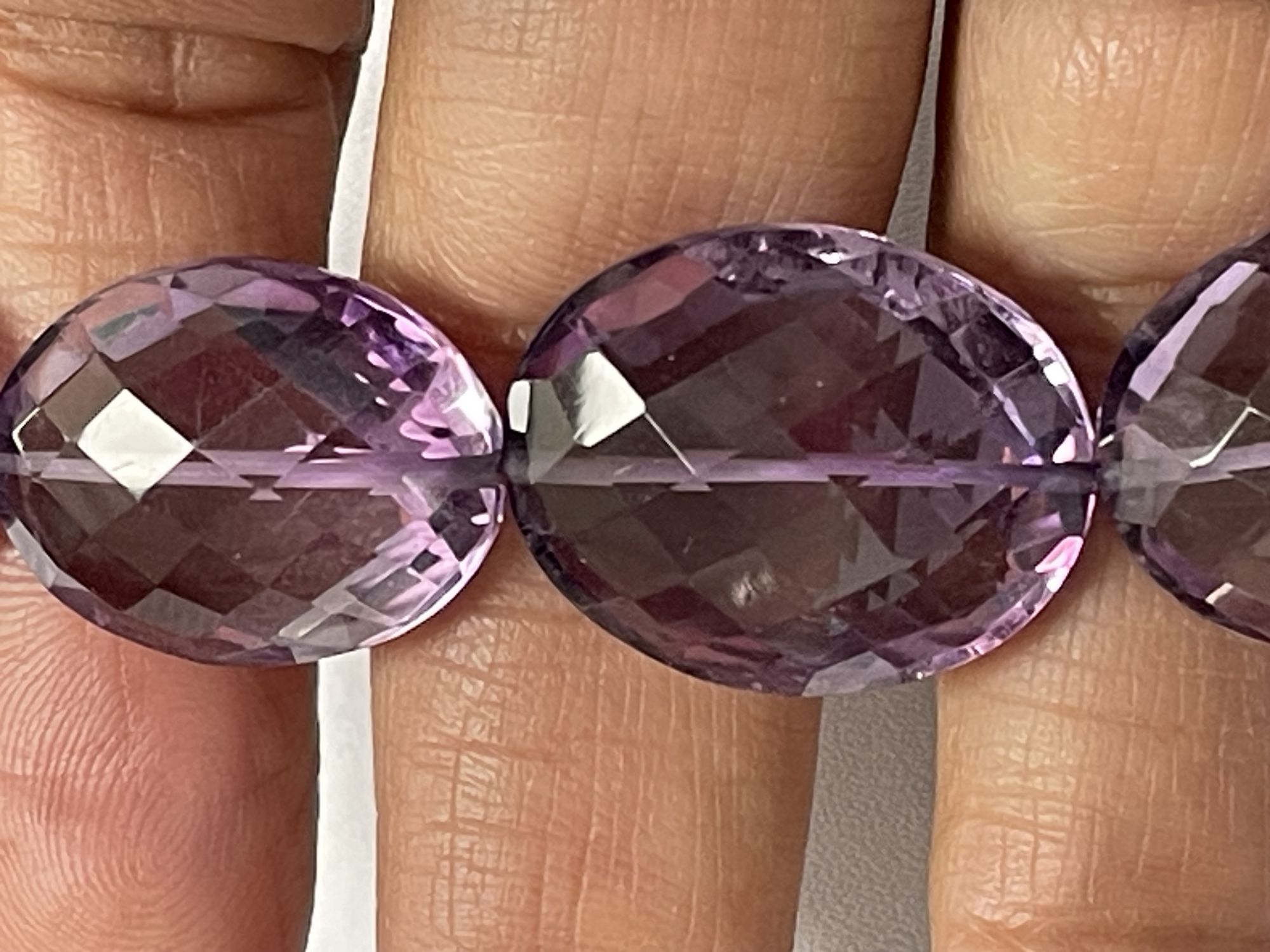 Purple Amethyst Oval Faceted