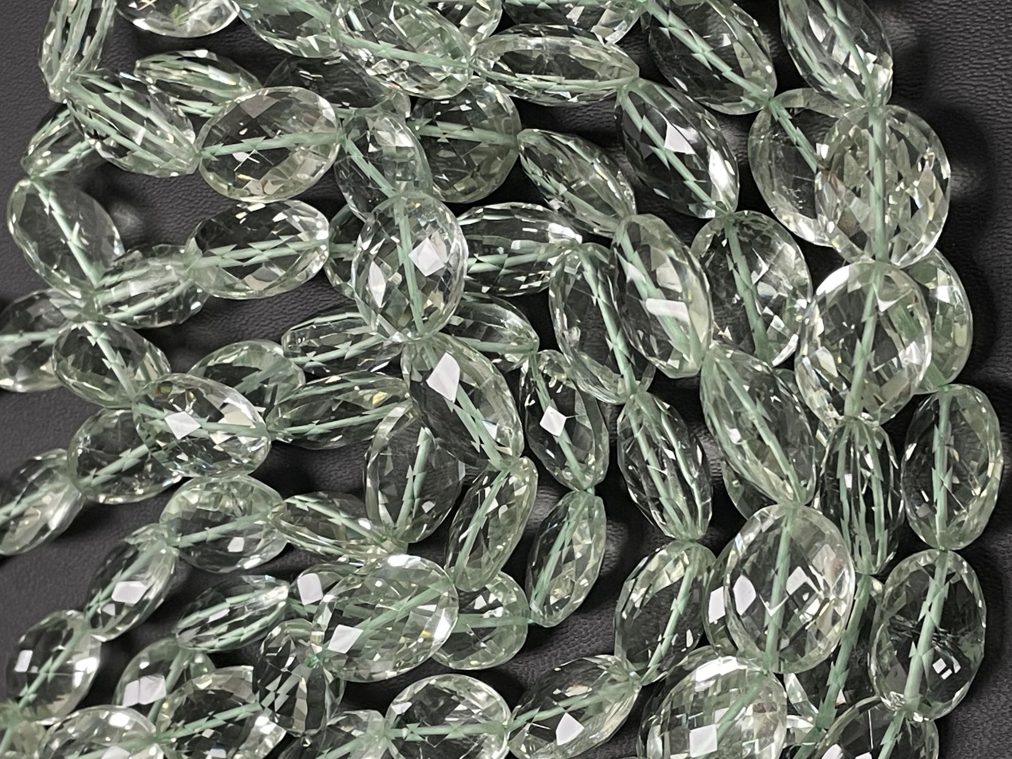 Green Amethyst Oval Faceted