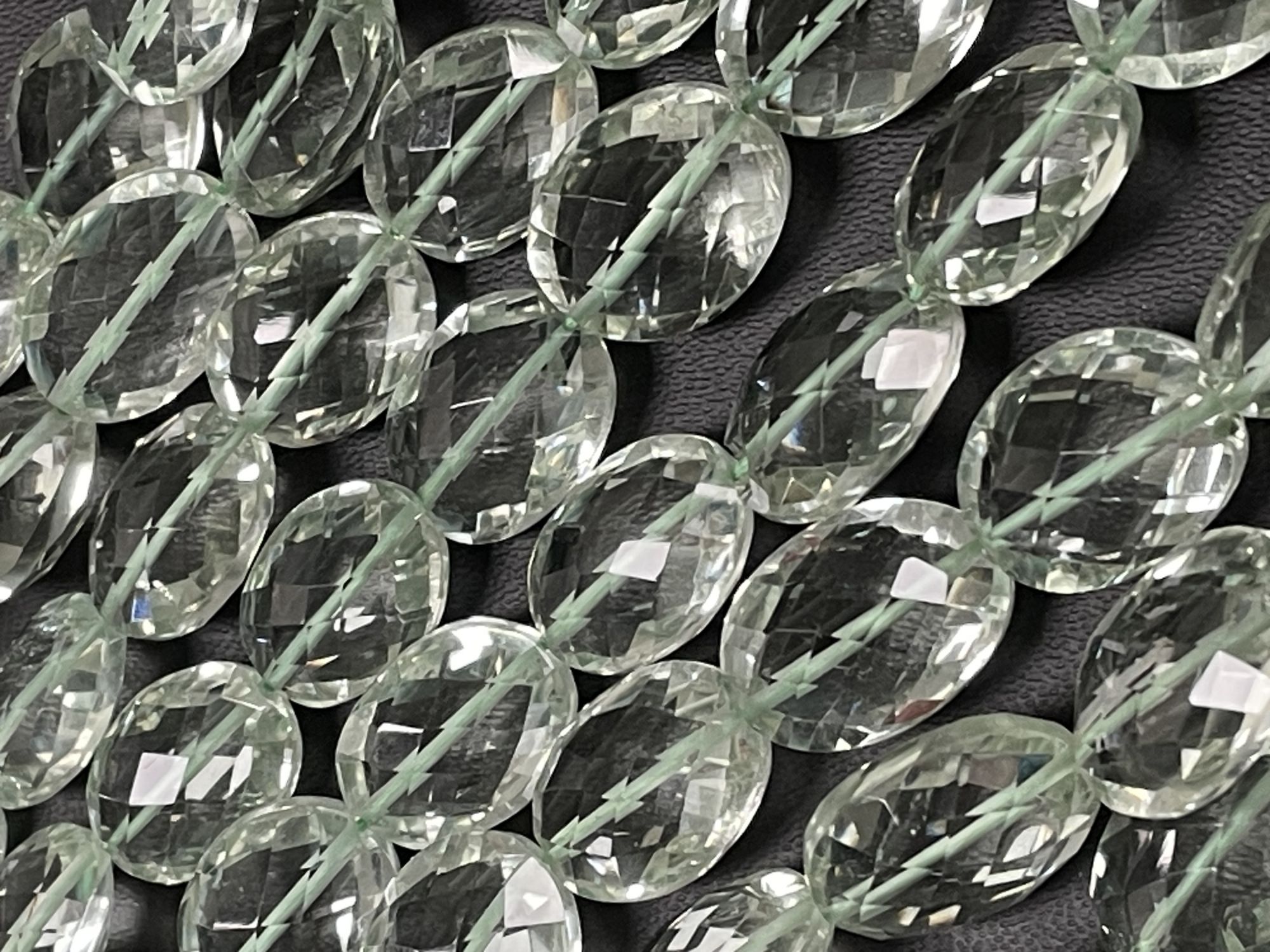Green Amethyst Oval Faceted