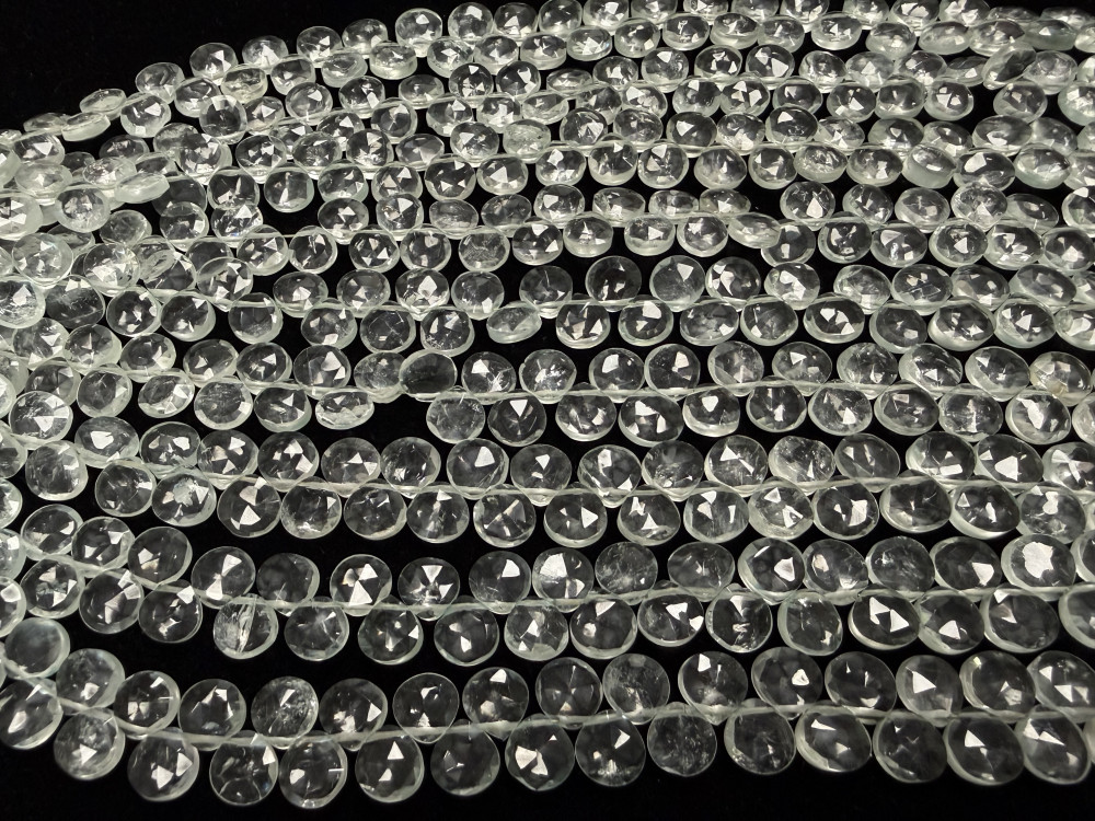 Image of Green Amethyst Hearts Faceted