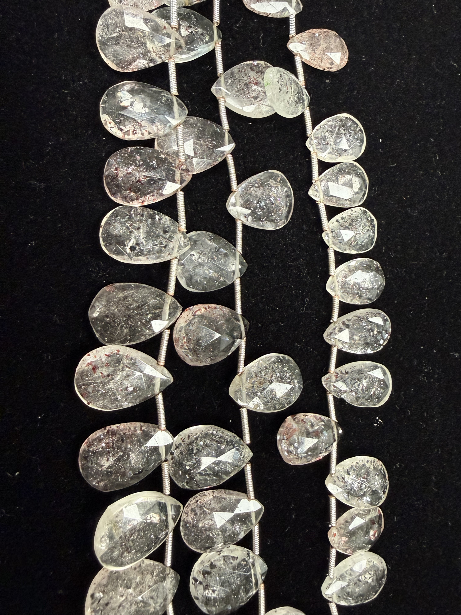 Moss Amethyst Pear Faceted