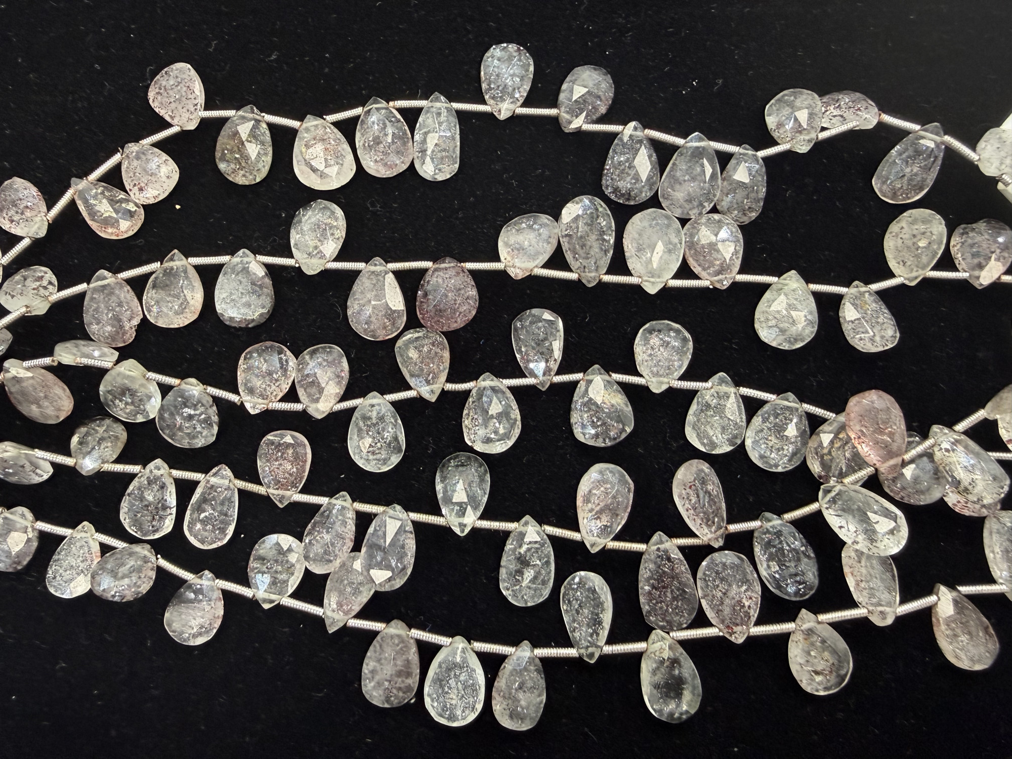 Moss Amethyst Pear Faceted