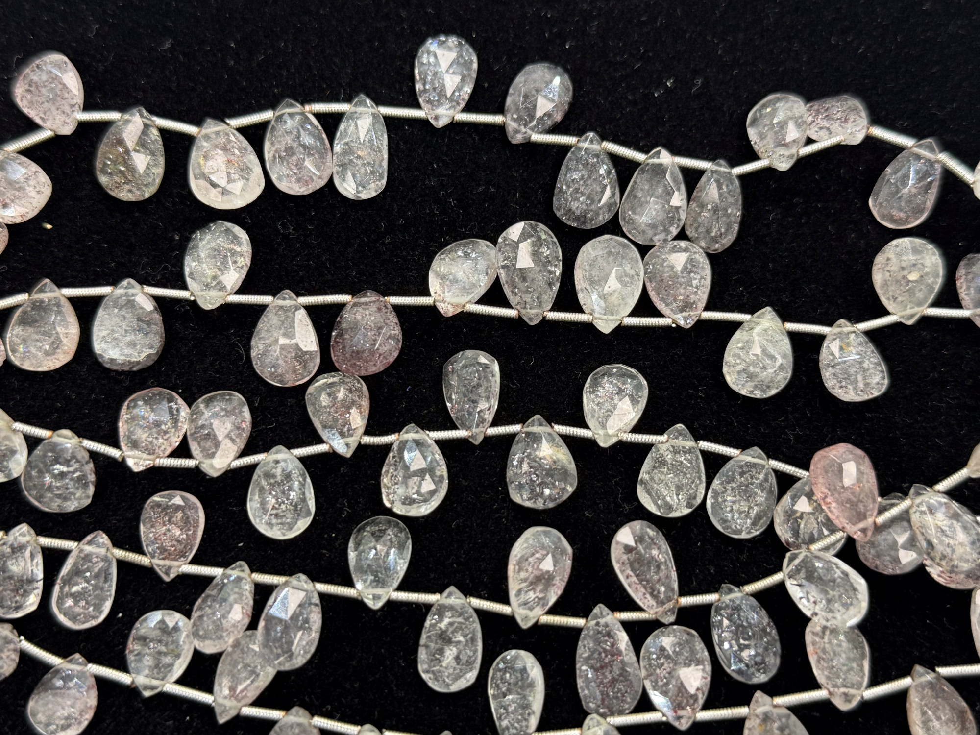 Moss Amethyst Pear Faceted