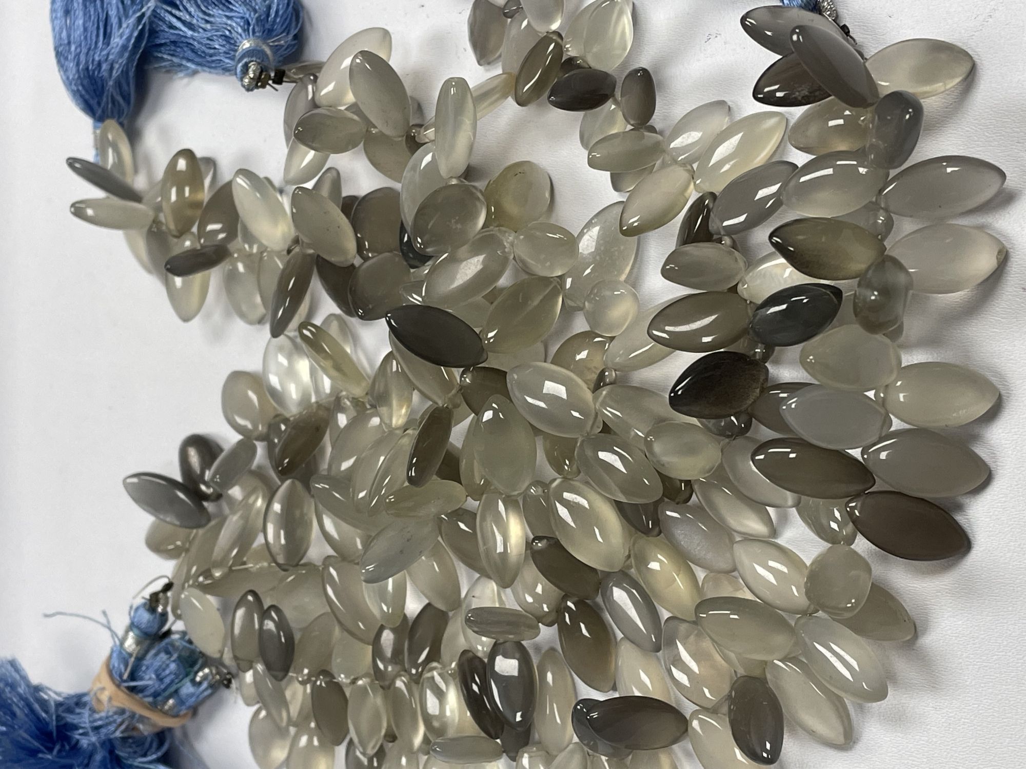 Grey Moonstone Marquise Faceted