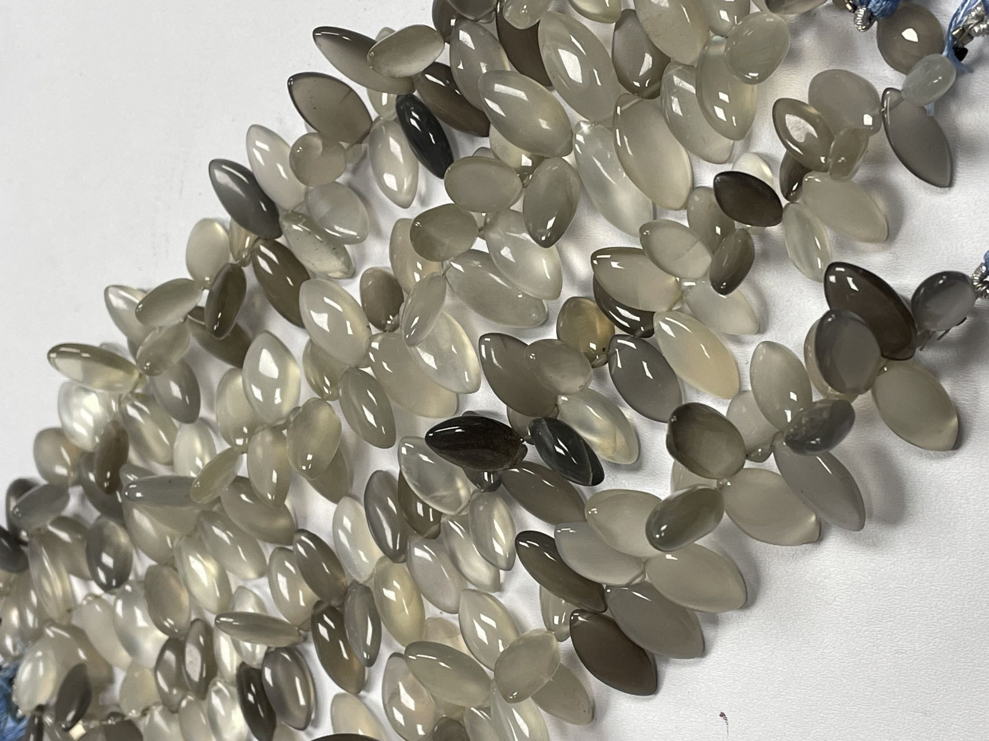 Grey Moonstone Marquise Faceted