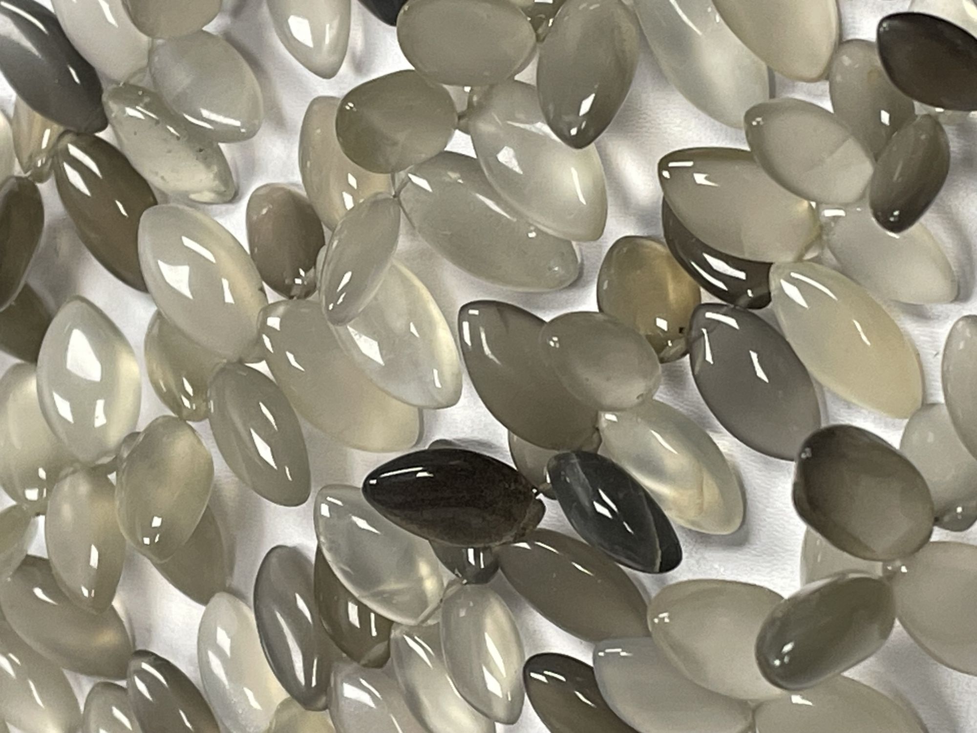 Grey Moonstone Marquise Faceted