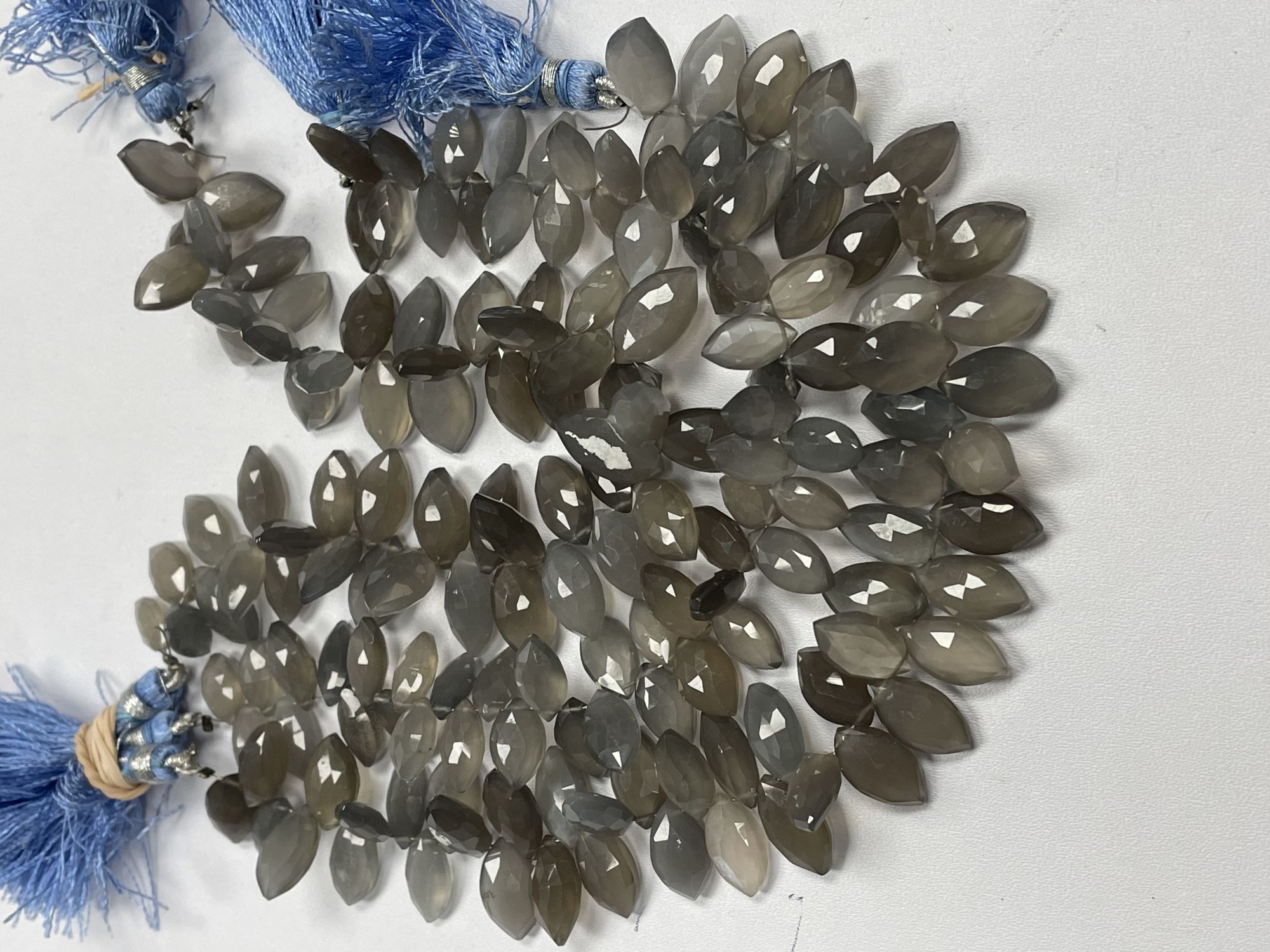 Grey Moonstone Marquise Faceted